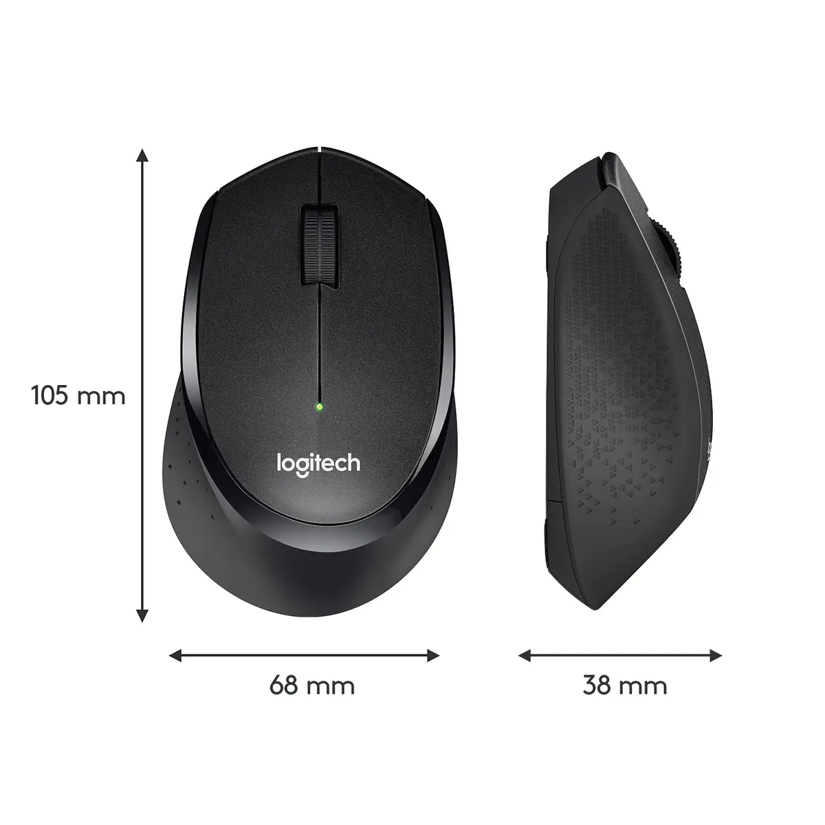 M330 Silent Plus wireless Maus Schwarz