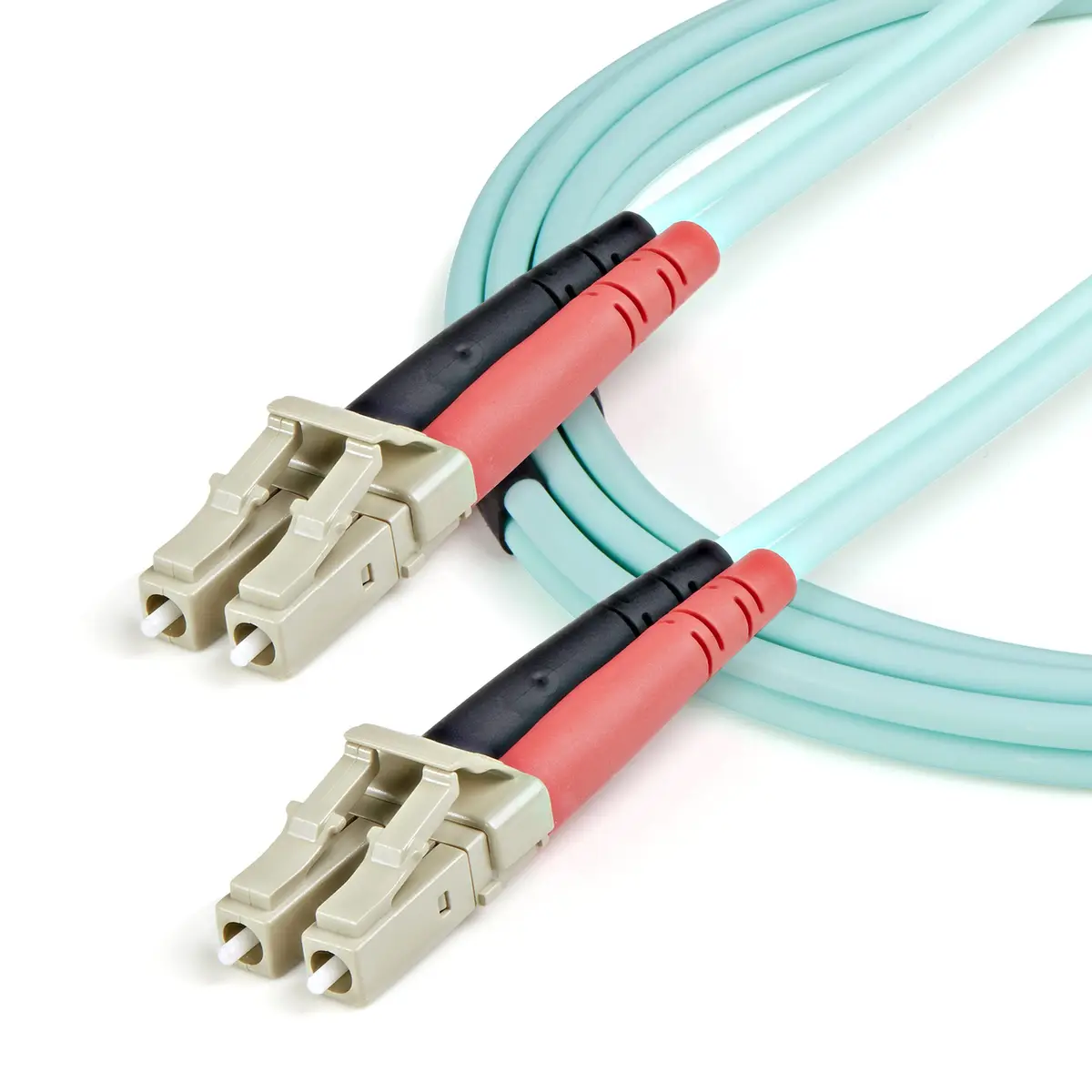 Glasfaser Patchkabel 50/125µm LC/LC Stecker/Stecker Türkis 1m