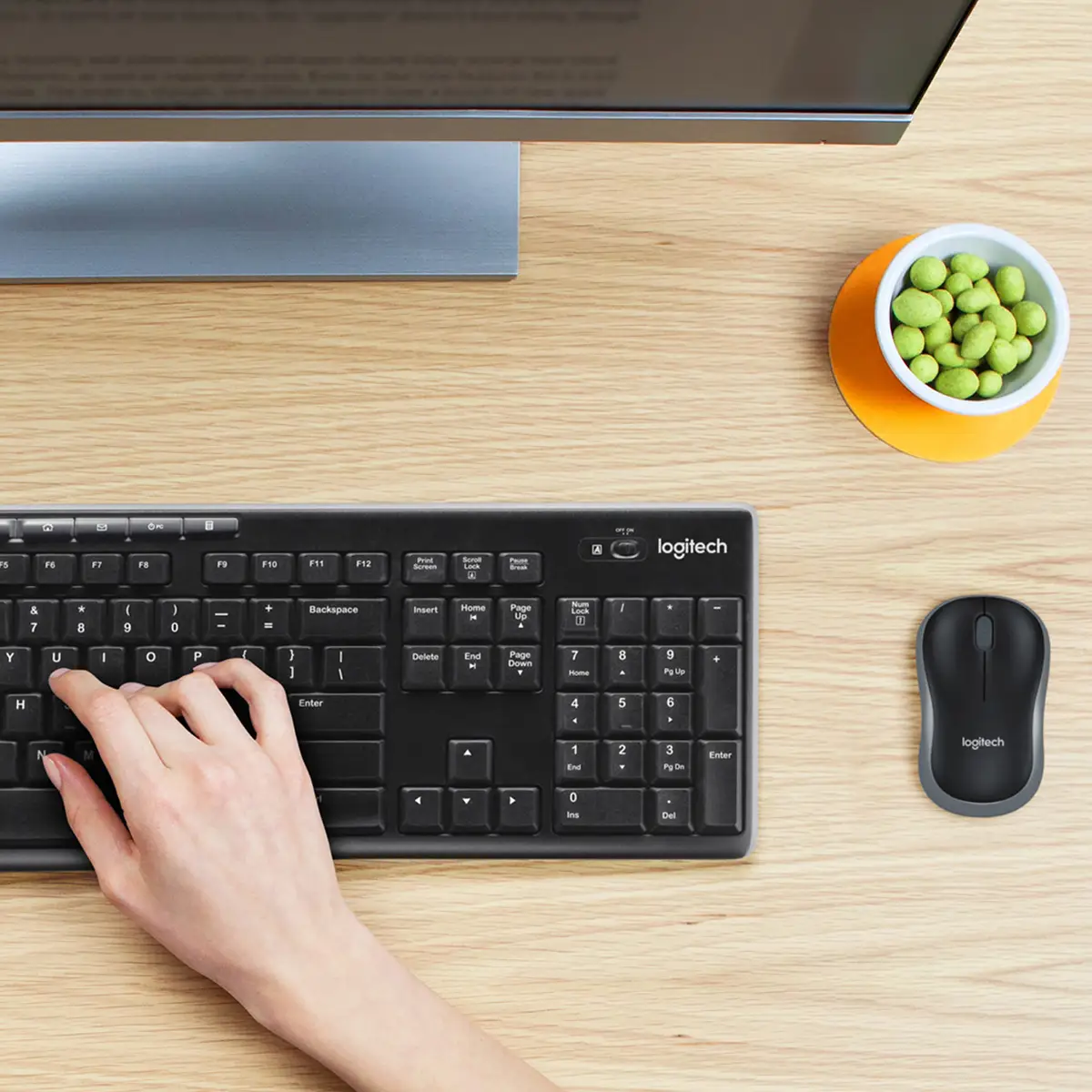Desktop MK270 anthracite combo Tastaur + Mouse USB Layout CH black