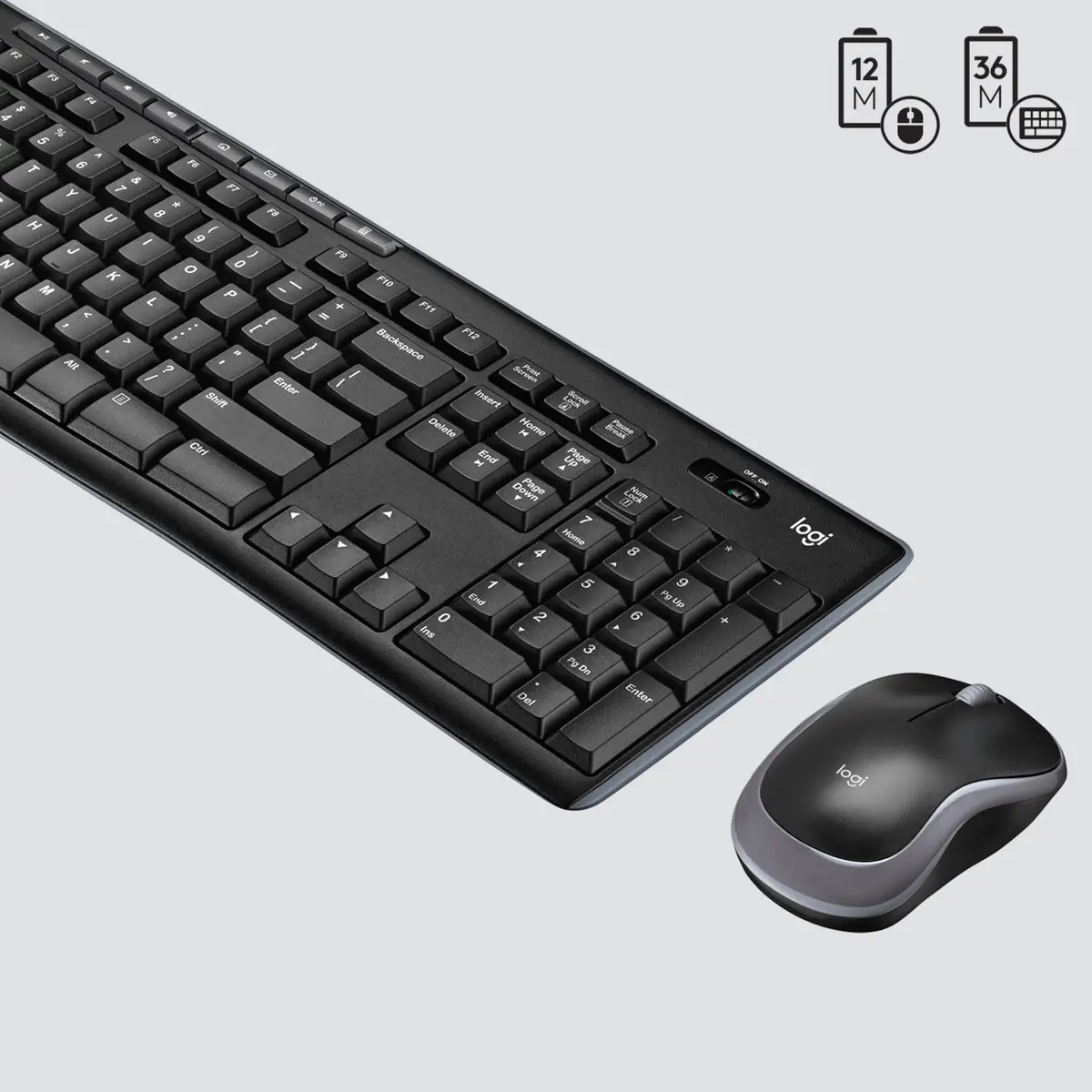 Desktop MK270 anthracite combo Tastaur + Mouse USB Layout CH black