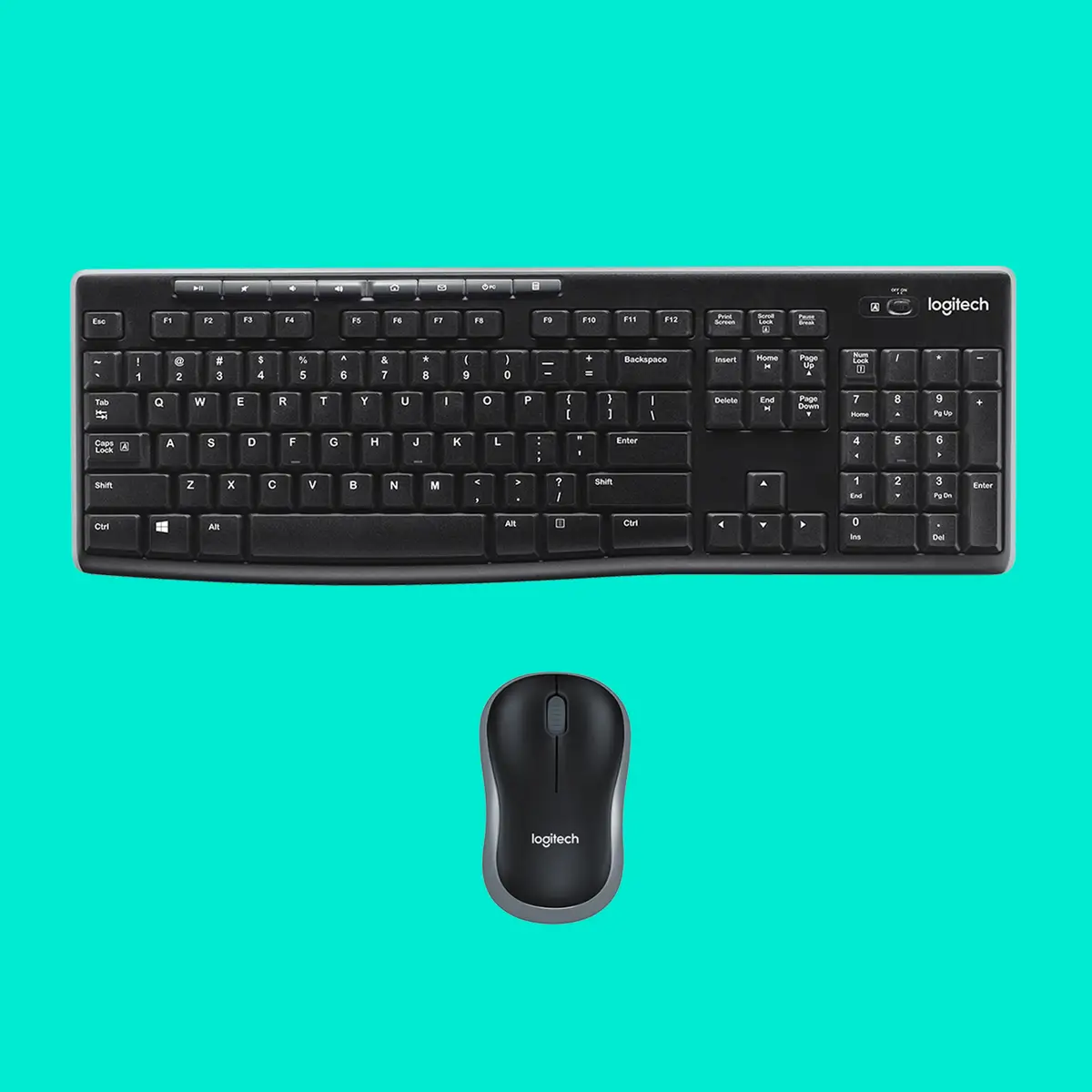 Desktop MK270 anthracite combo Tastaur + Mouse USB Layout CH black