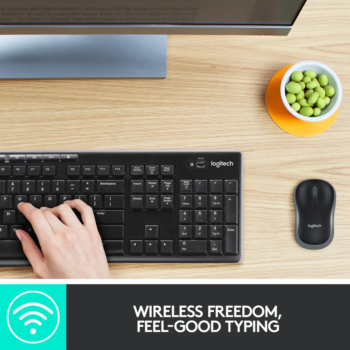 Desktop MK270 anthracite combo Tastaur + Mouse USB Layout CH black