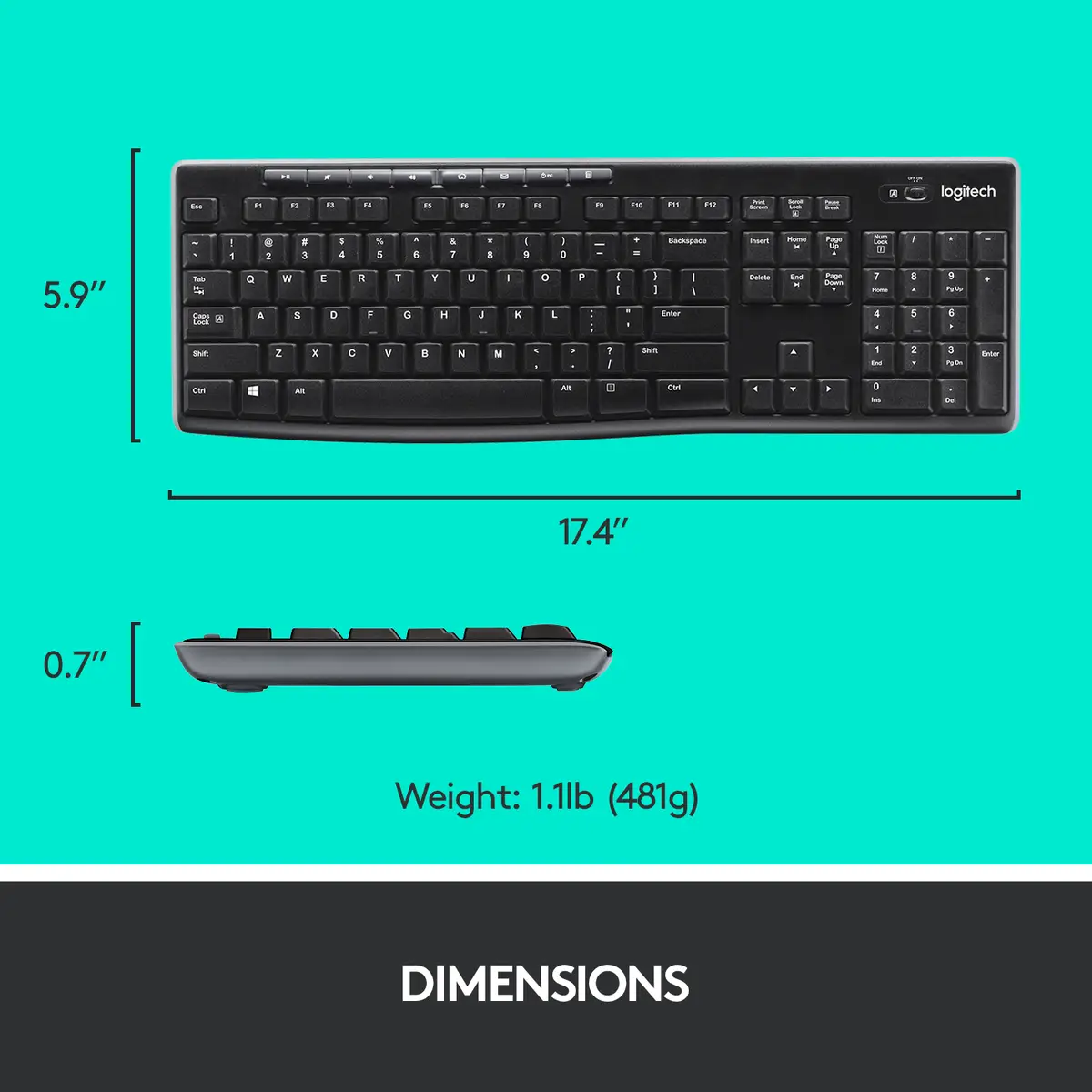 Desktop MK270 anthracite combo Tastaur + Mouse USB Layout CH black