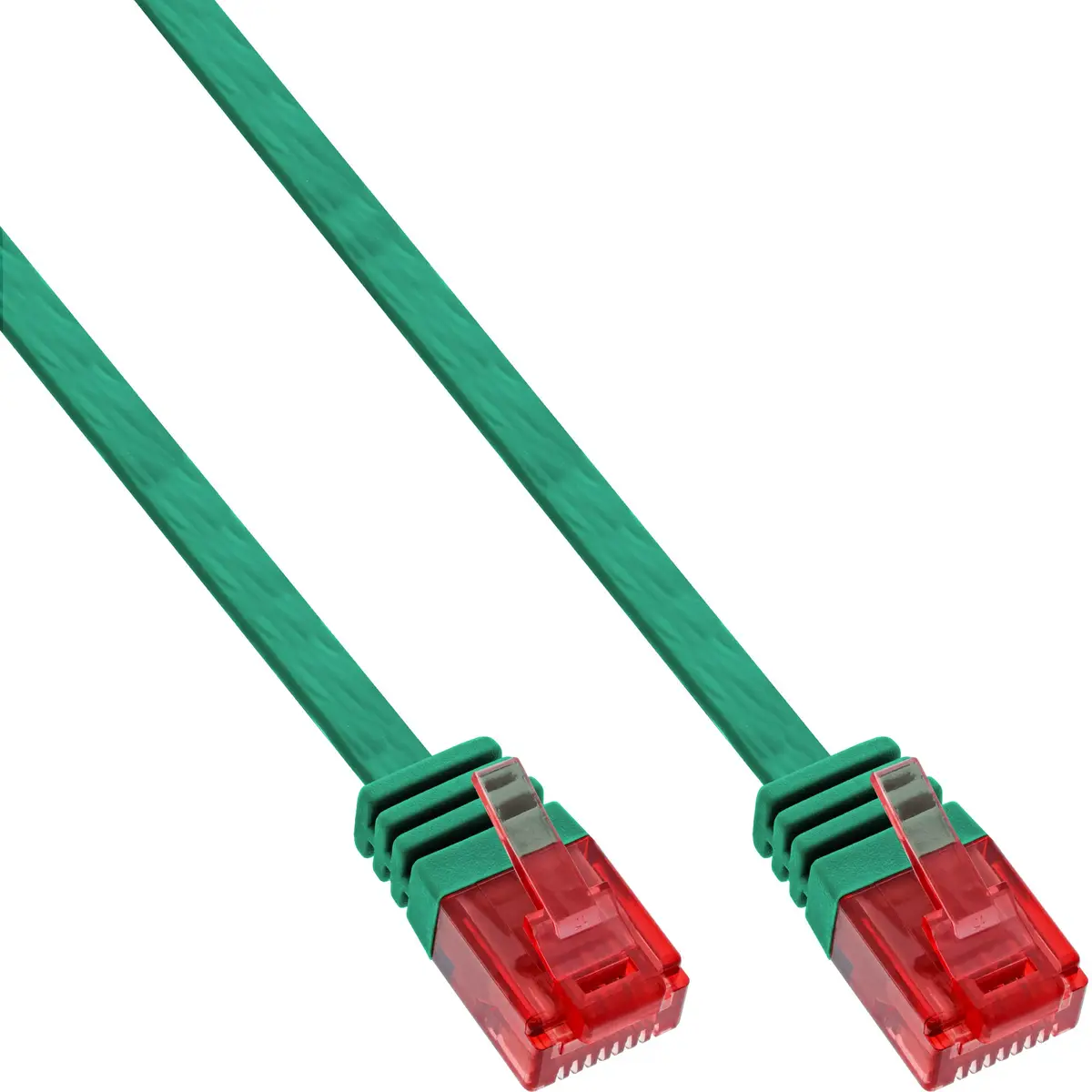 Patchkabel flach, U/UTP, Cat.6, grün, 3m