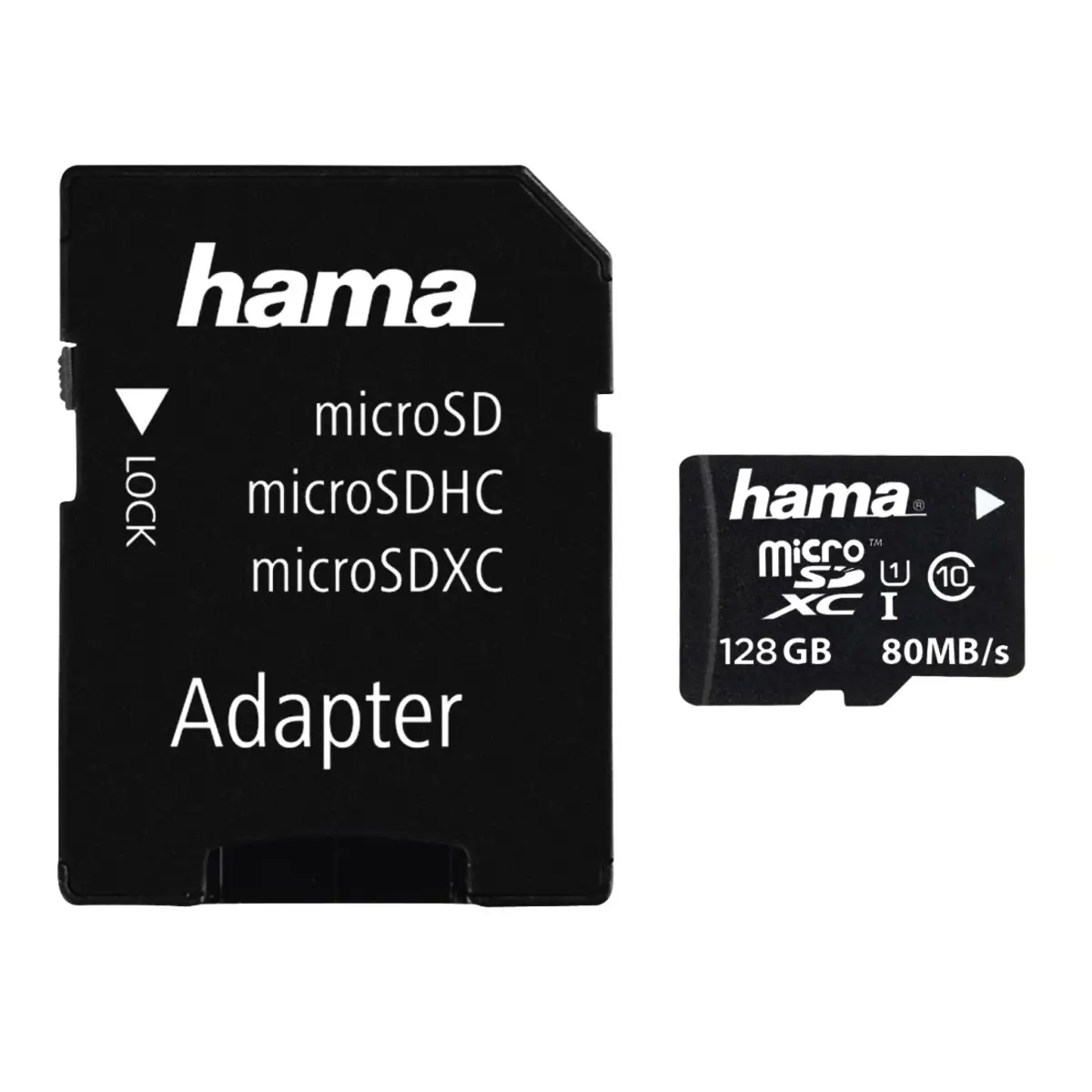 microSDXC 128GB Class 10 UHS-I 80MB/s +
