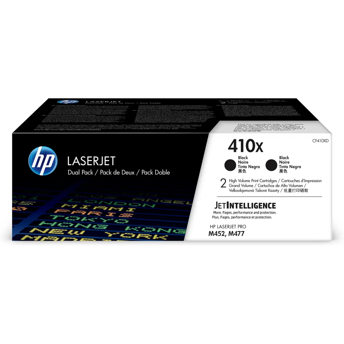 Toner 410X 2-pack High Yield Schwarz 6500 Seiten