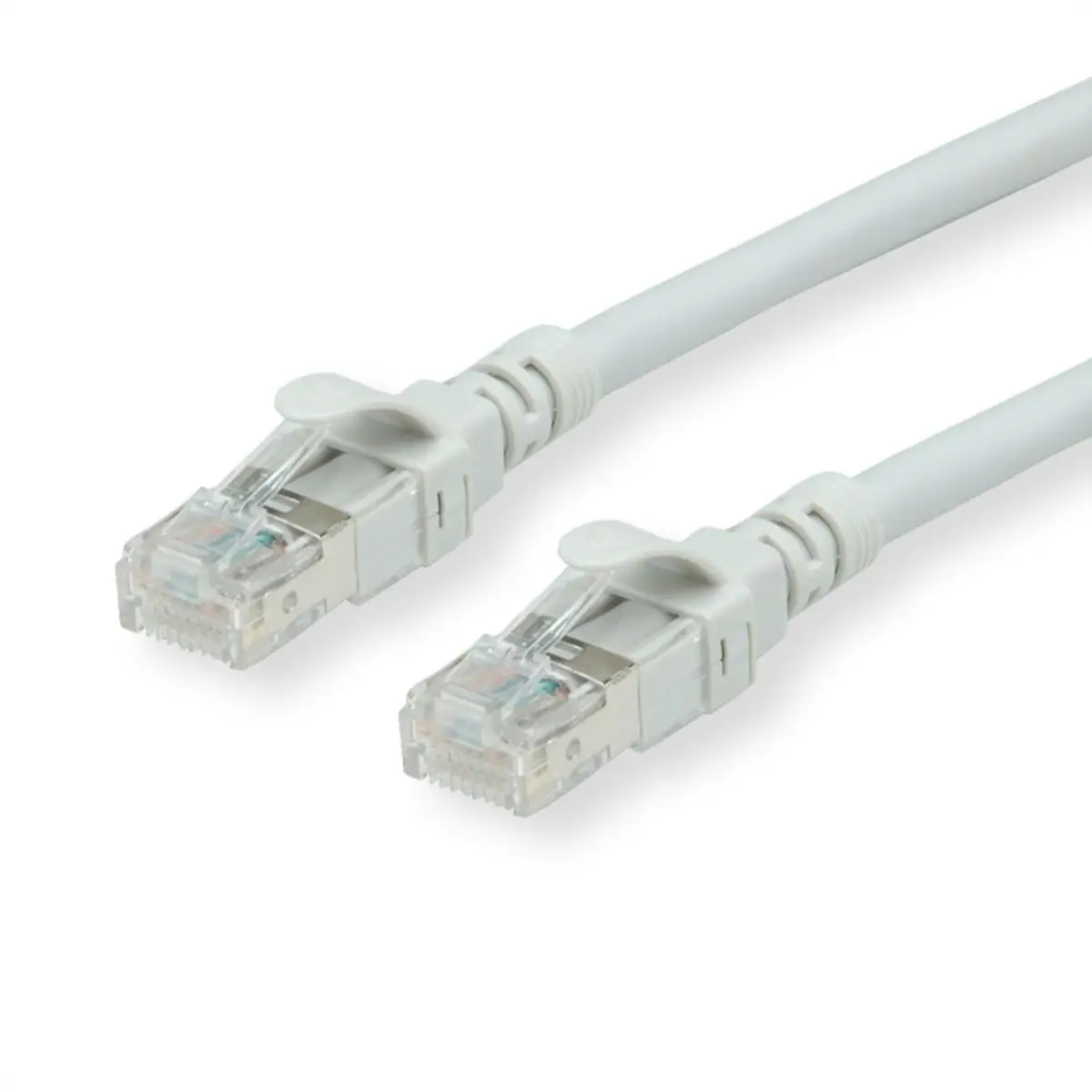 Patchkabel Cat6a RJ-45/RJ-45 Stecker/Stecker Grau 15m