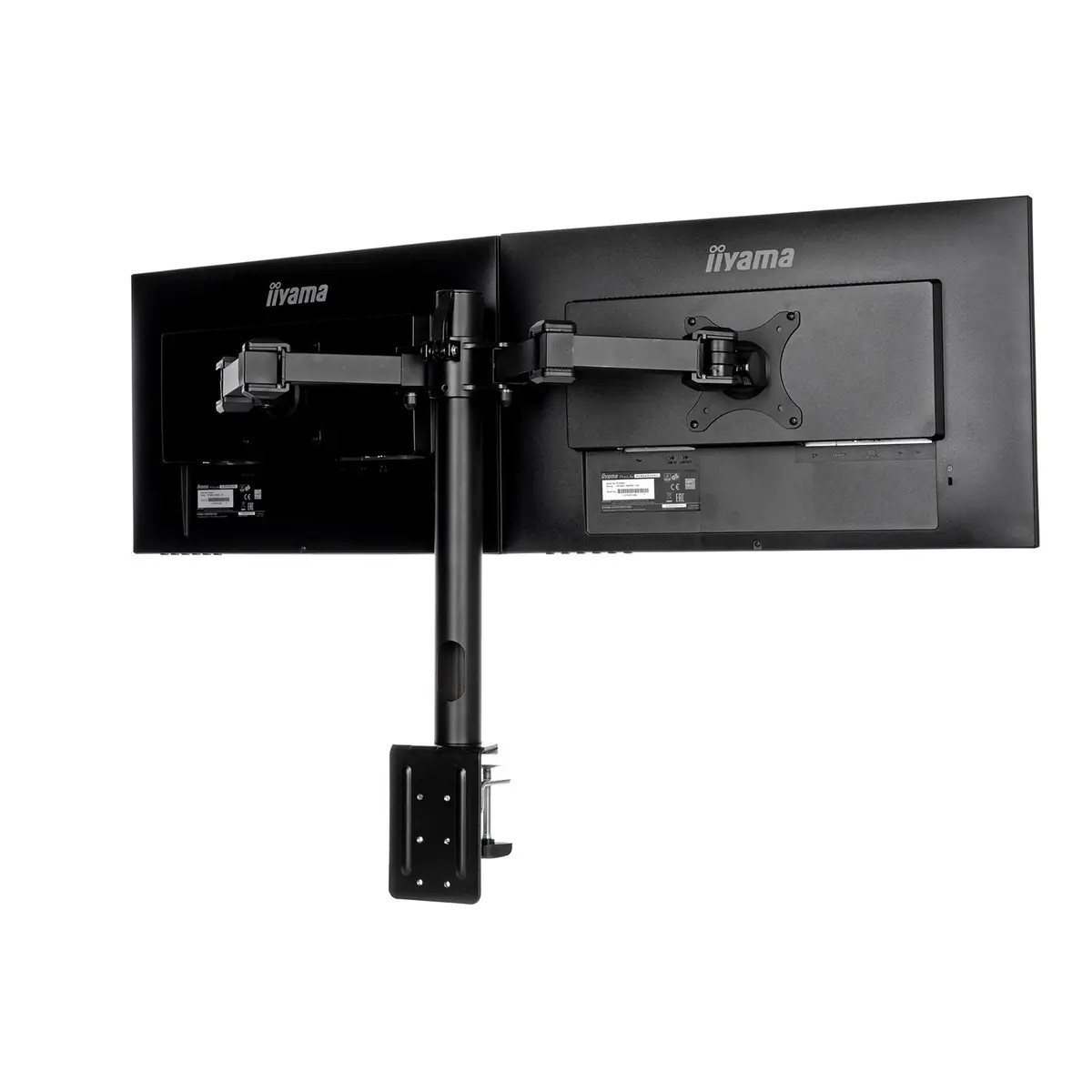 Dual-Monitor Klemmhalterung für Displays von 25,4-76,2 cm (10"-30")