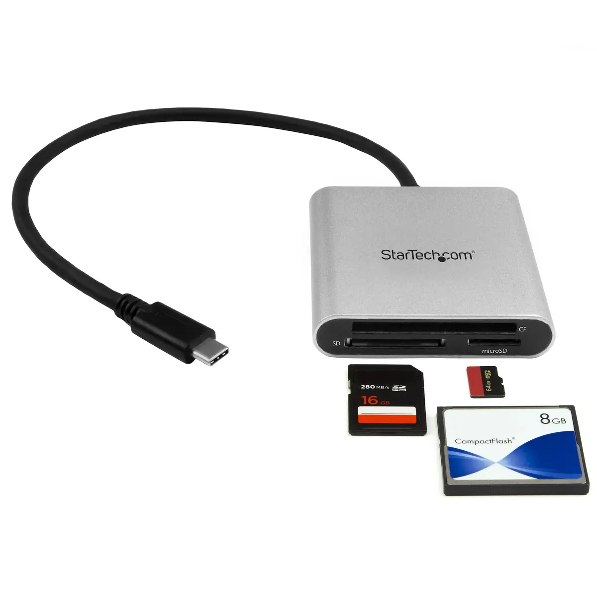 USB 3.0 CardReader mit USB-C - SD, MicroSD, CompactFlash