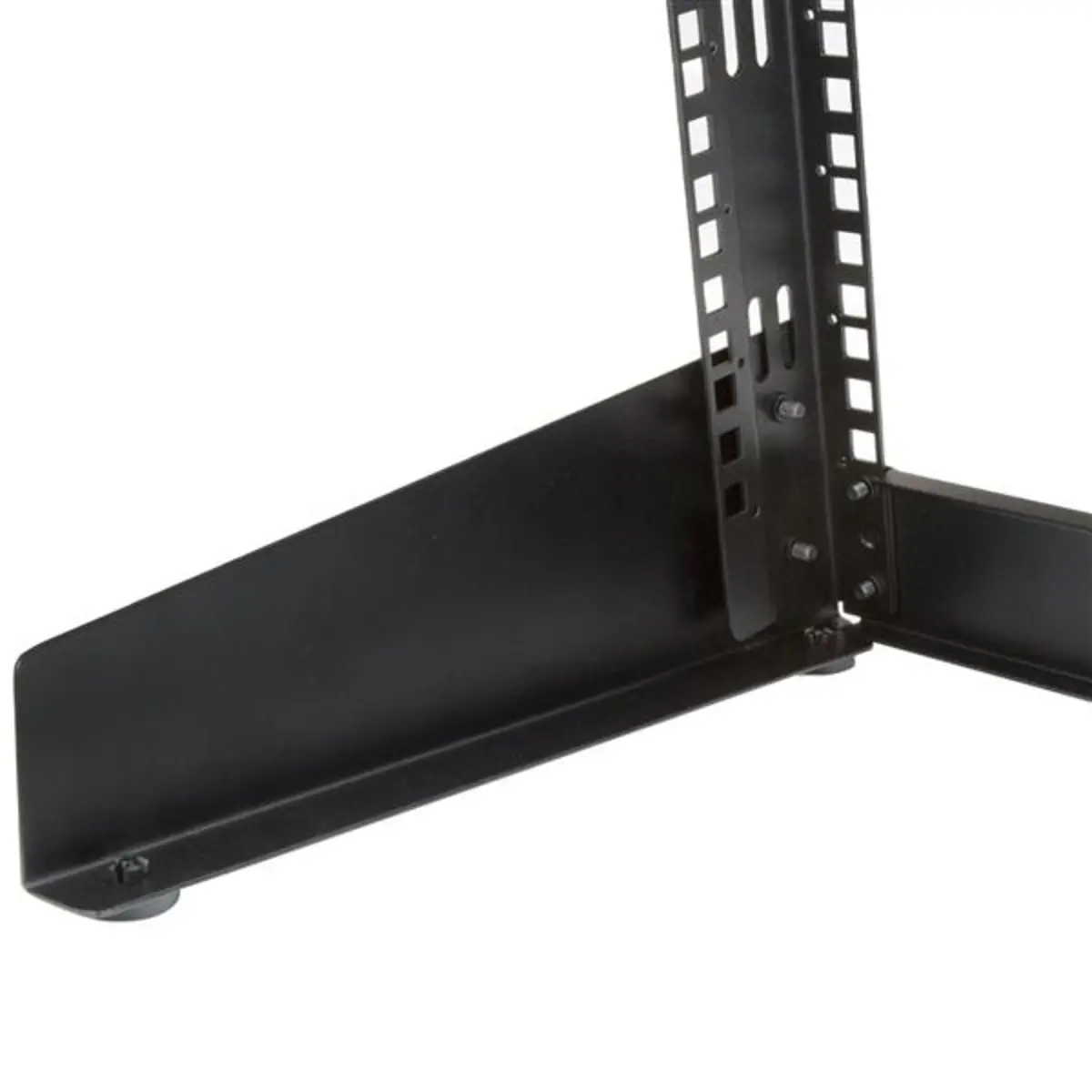 RK8OD Desktop Rack 8 HE 2 Post Open Frame Rack Schwarz