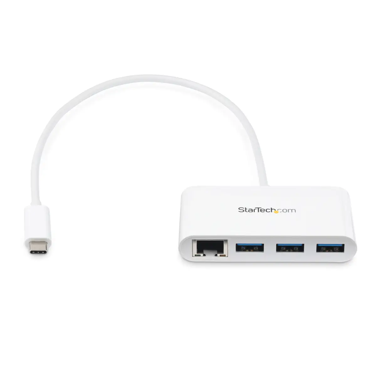 3 Port USB 3.0 Hub plus Gigabit Ethernet Weiß