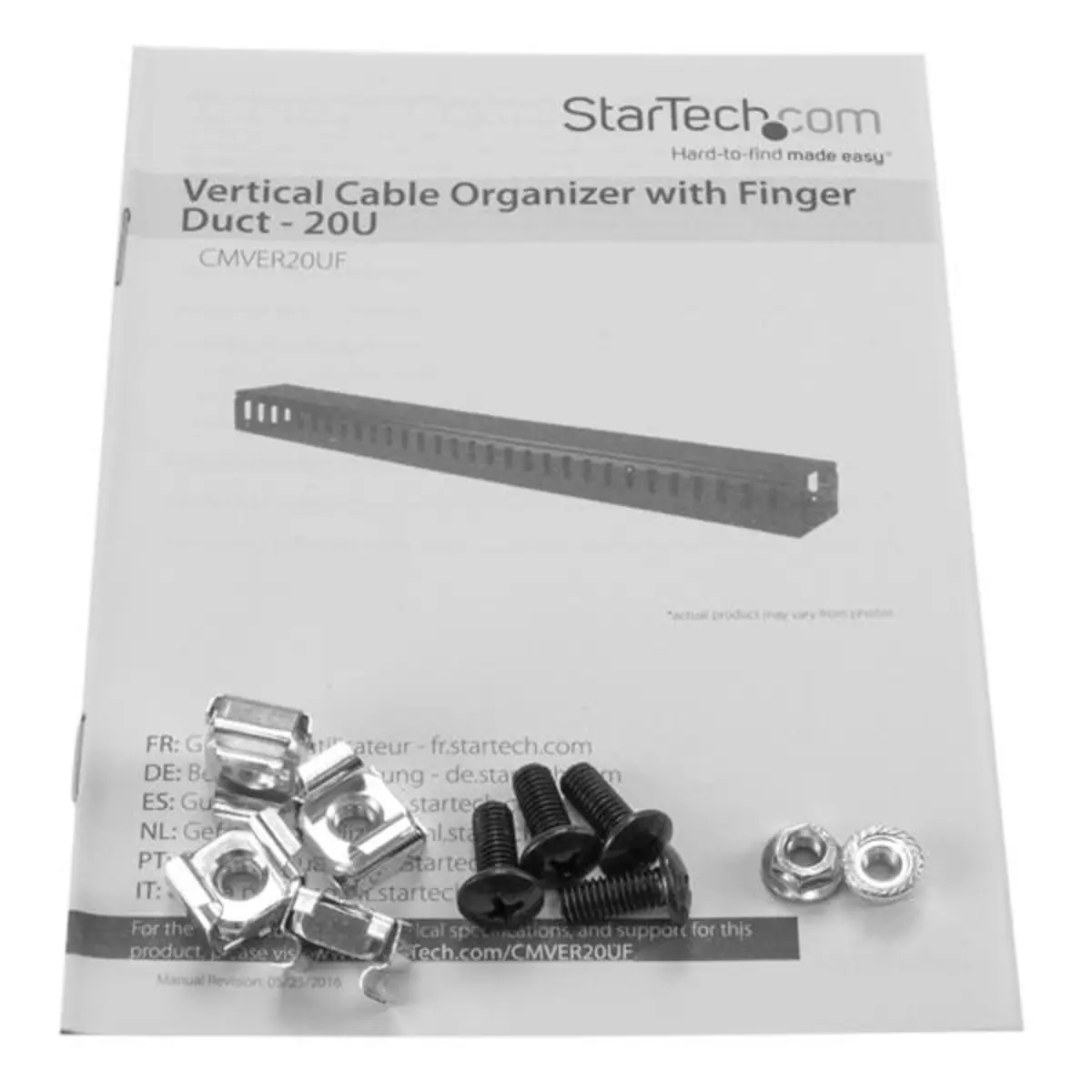 Vertikaler Kabelordner mit Finger Duct