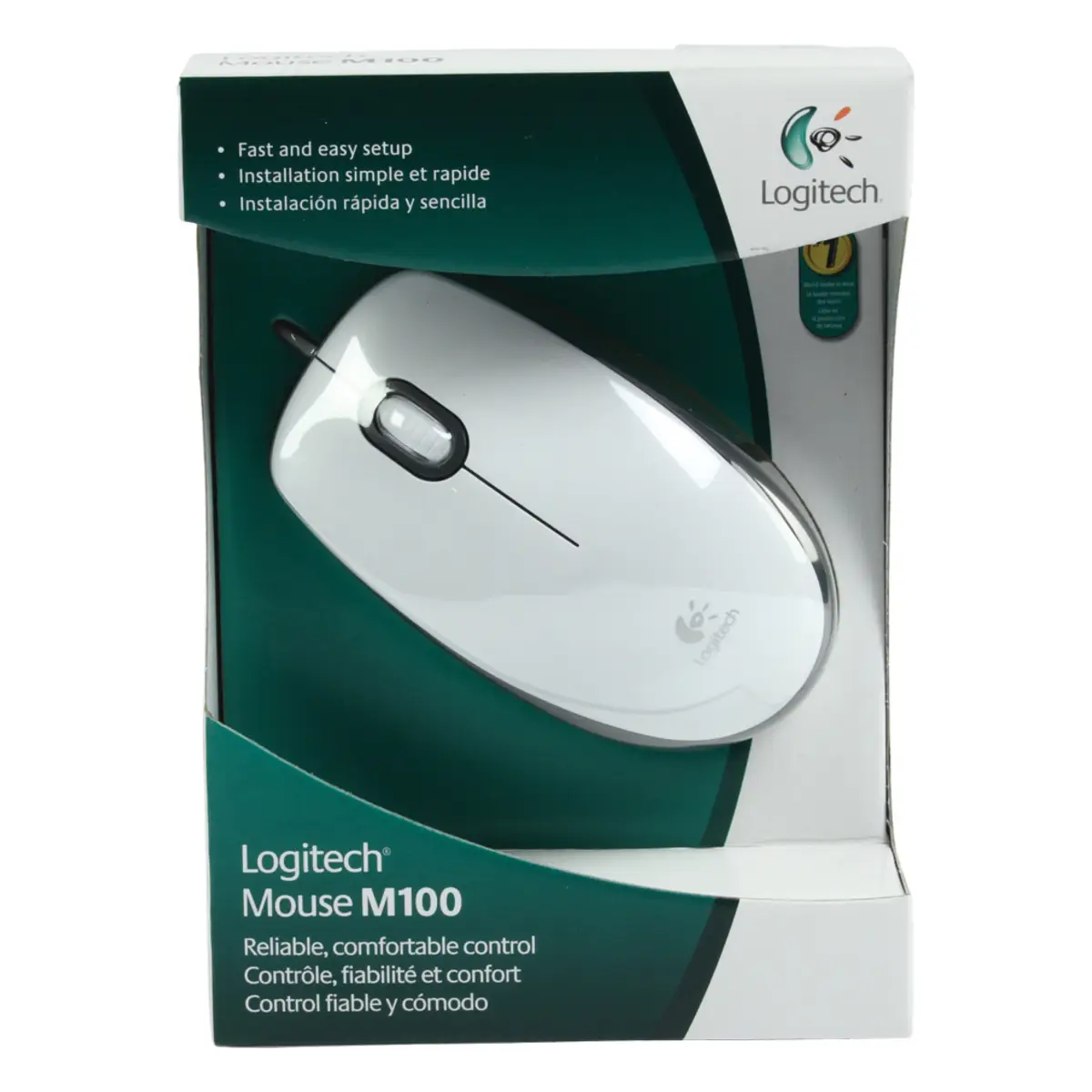 M100 USB Mouse optisch 1000dpi weiß