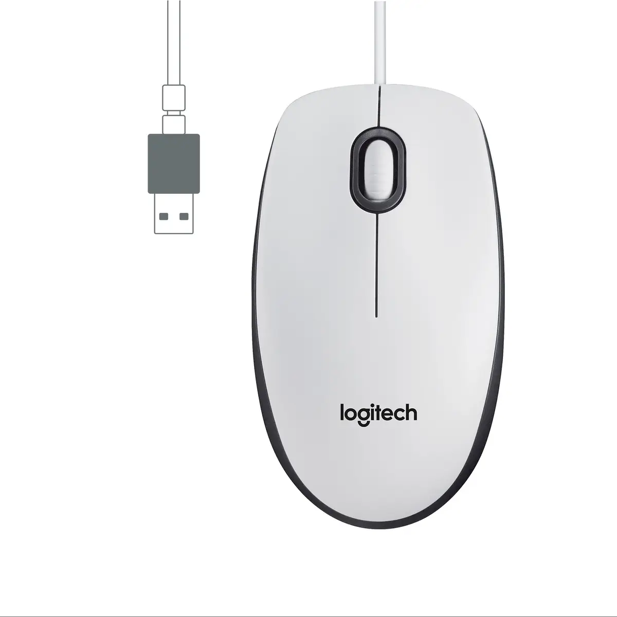 M100 USB Mouse optisch 1000dpi weiß