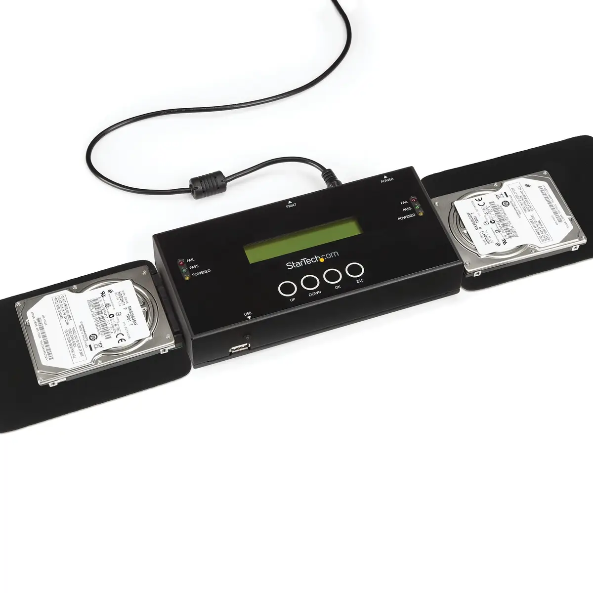1:1 Standalone Festplatten Duplizierer und Löscher für 2,5"/3,5" SATA und SAS Laufwerke