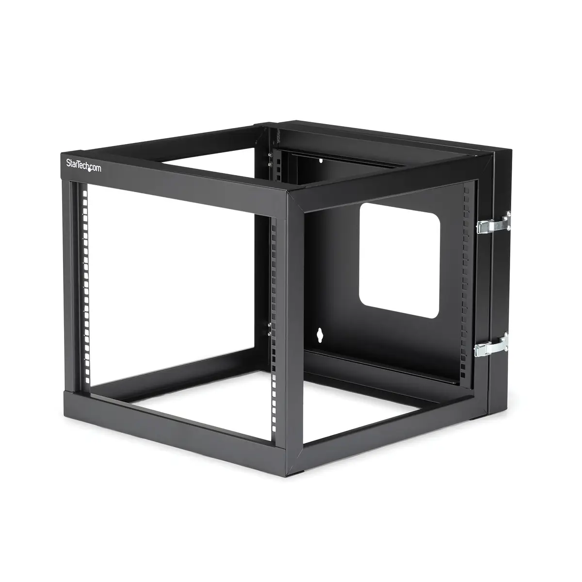 8U Hinged Open Frame Wall Mount Network Rack