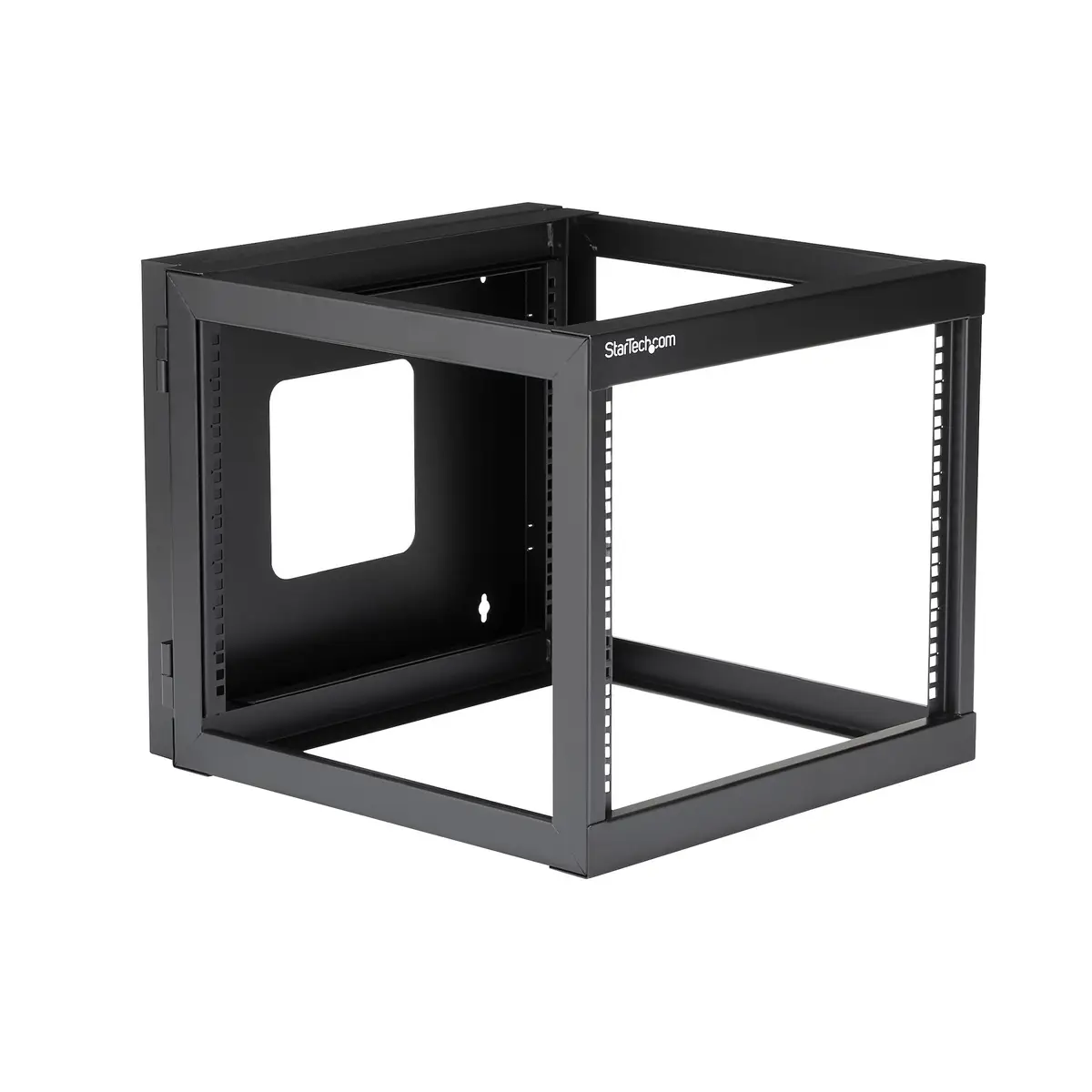 8U Hinged Open Frame Wall Mount Network Rack