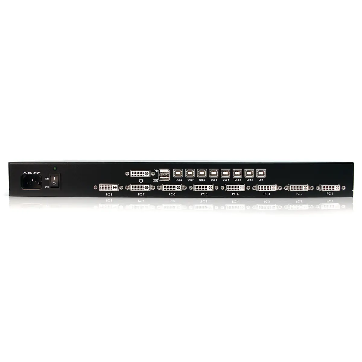 8-Port KVM-Switch 1U-Rackmontage DVI/USB