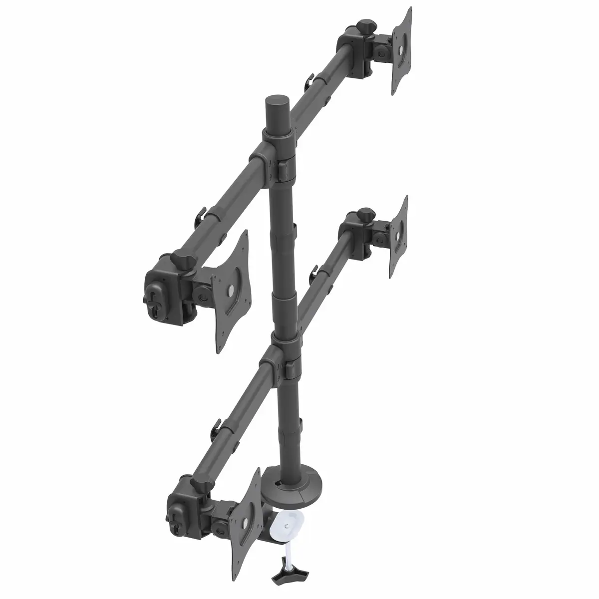 Schreibtisch Vierfach-Monitorhalterung Drehbar 33-68,6 cm (13-27") max. Traglast 8 kg