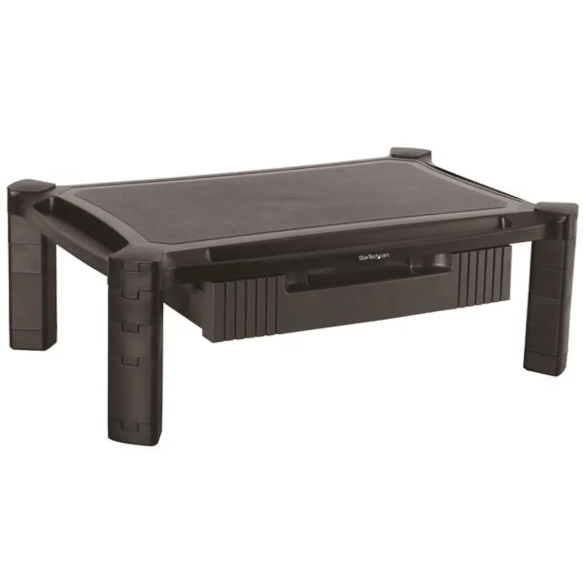 Monitorständer mit Schublade höhenverstellbar für 33-81,3cm (13-32'') schwarz max. Traglast 10kg
