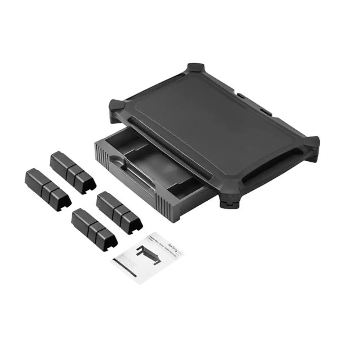 Monitorständer mit Schublade höhenverstellbar für 33-81,3cm (13-32'') schwarz max. Traglast 10kg