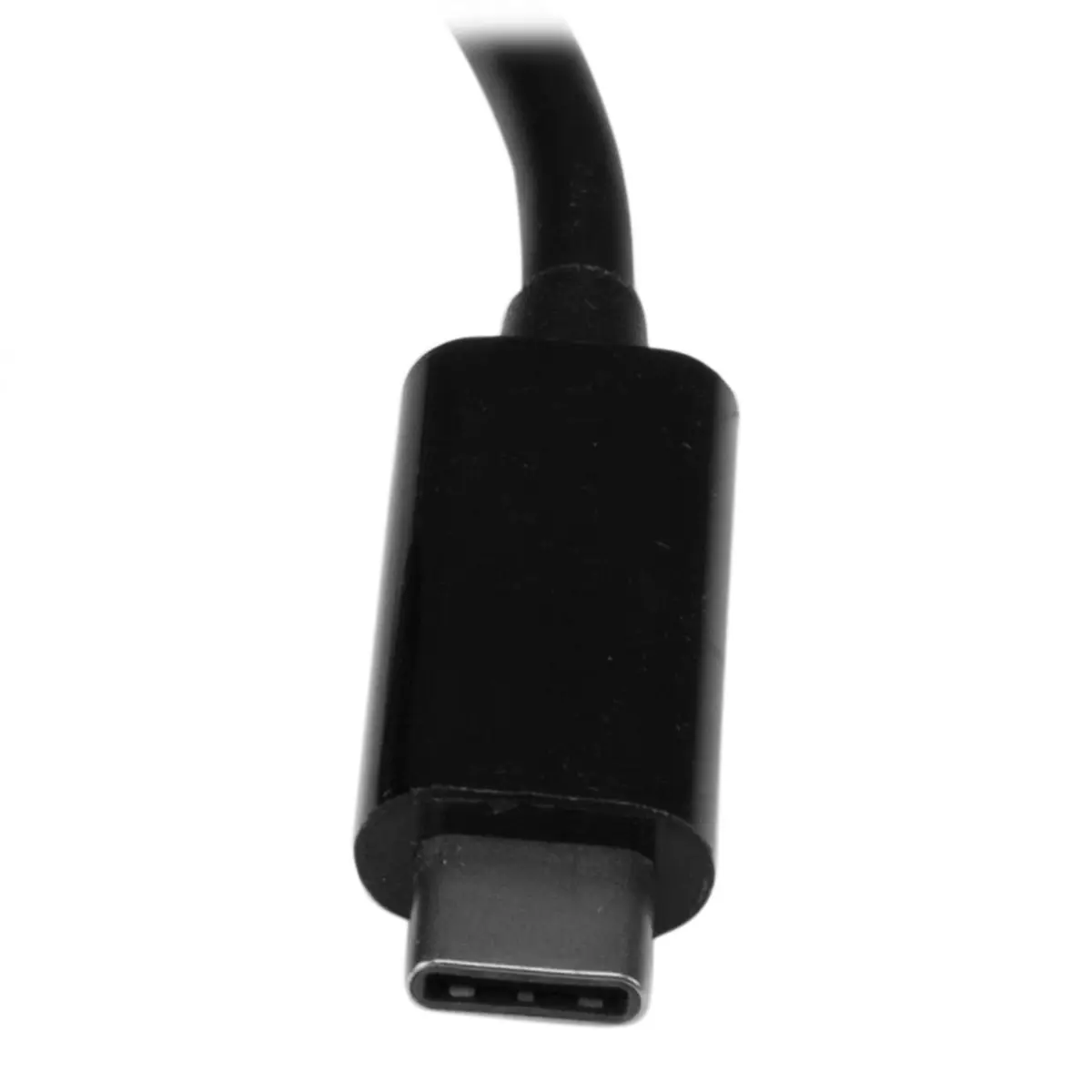 3 Port USB-C Hub mit Ethernet USB-C/3xUSB-A Schwarz