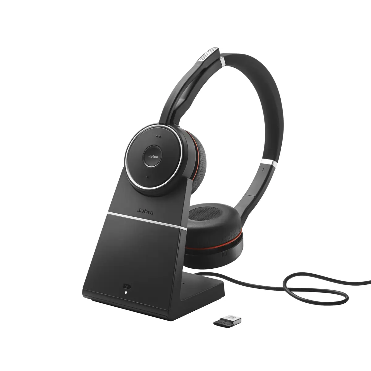 Evolve 75 MS Stereo Headset incl chargingstation, Bluetooth USB