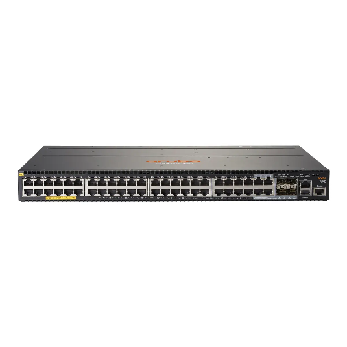 HP Aruba 2930M 48G PoE+ 1-slot Switch ohne Netzteil