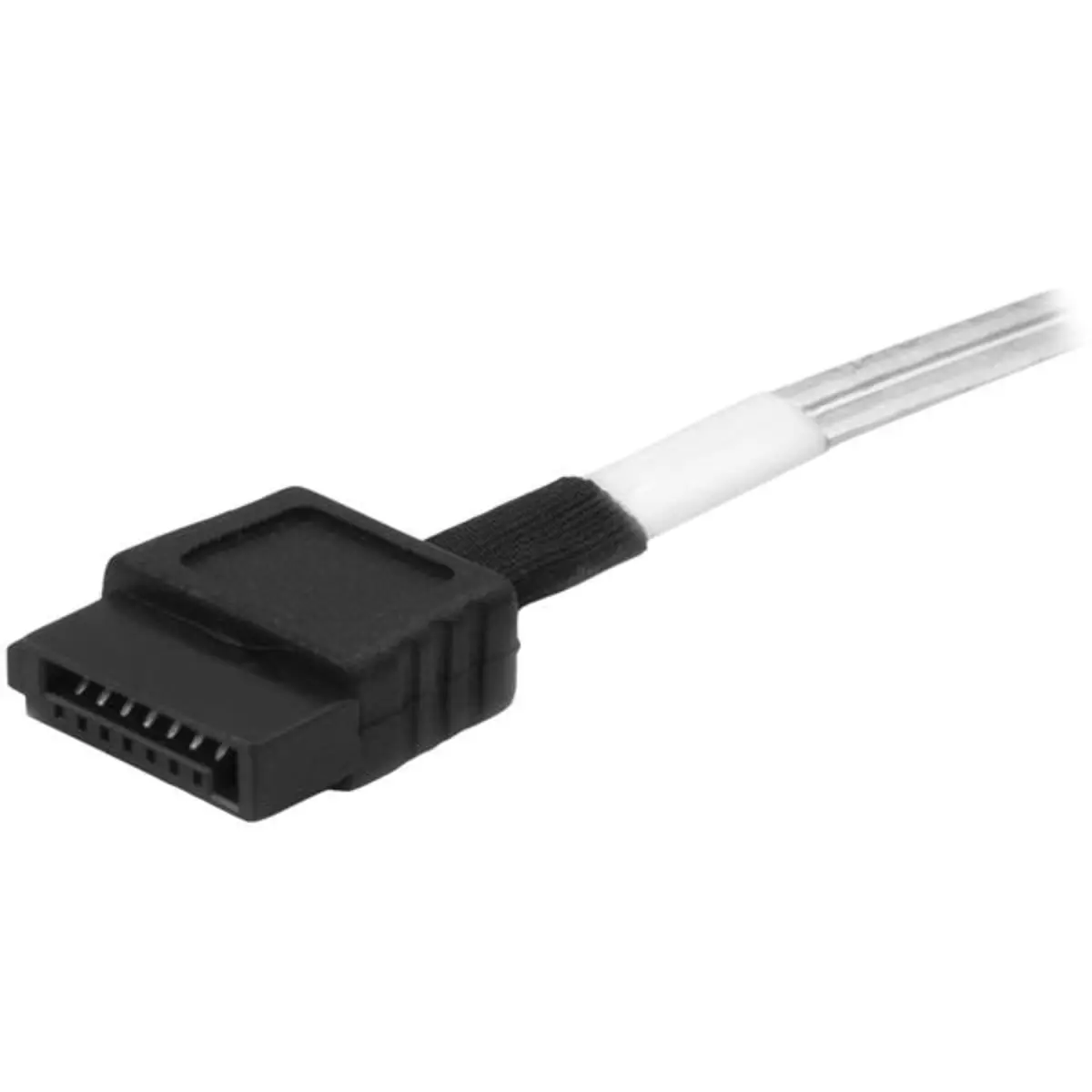 Internes Mini-SAS Kabel SFF-8643/4xSATA Stecker/Stecker Schwarz/Silber 1m