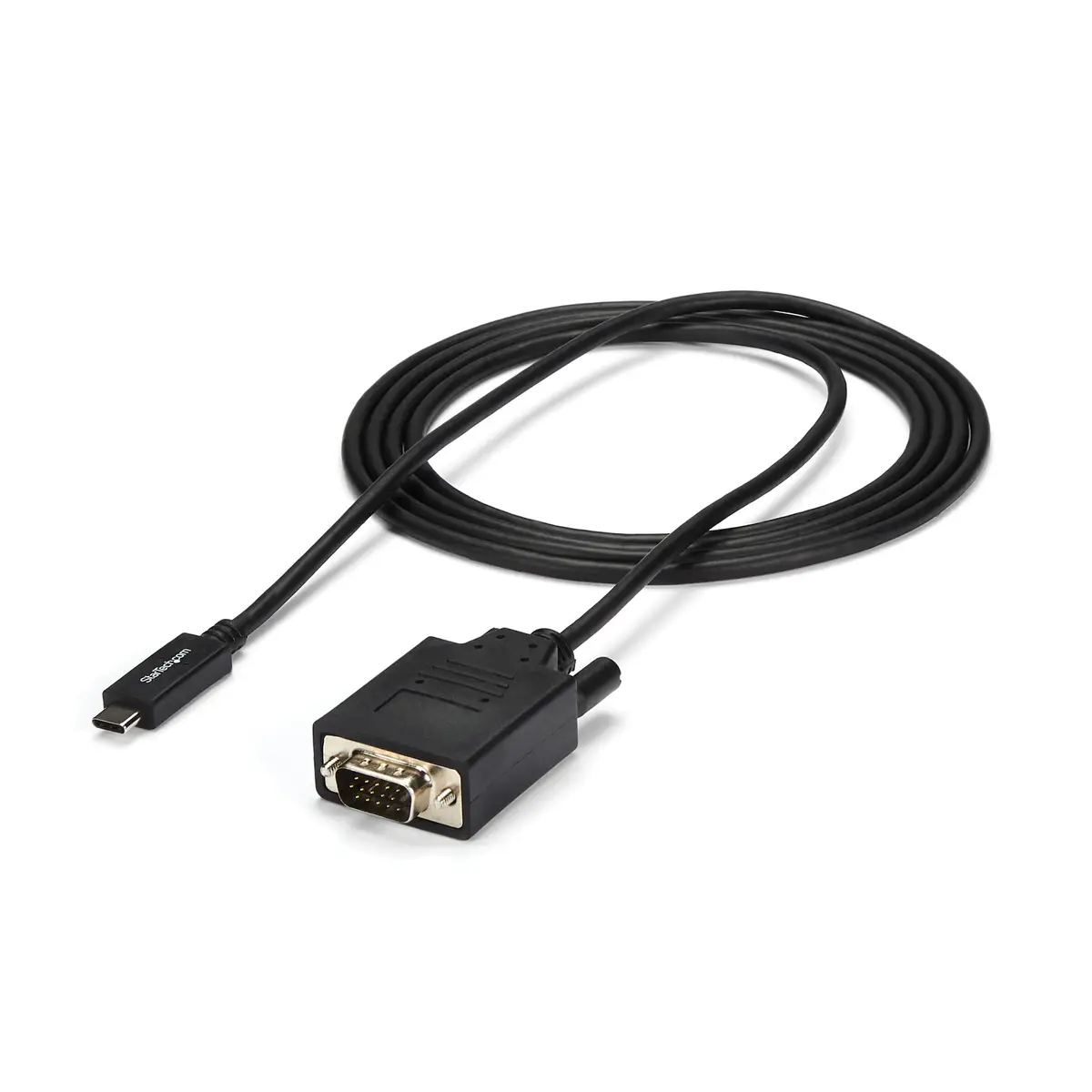 USB-C auf VGA Adapterkabel Stecker/Stecker Schwarz 2m