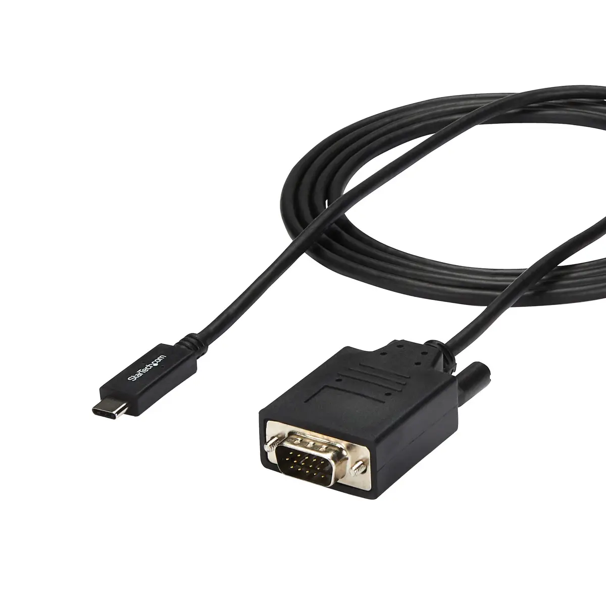 USB-C auf VGA Adapterkabel Stecker/Stecker Schwarz 2m