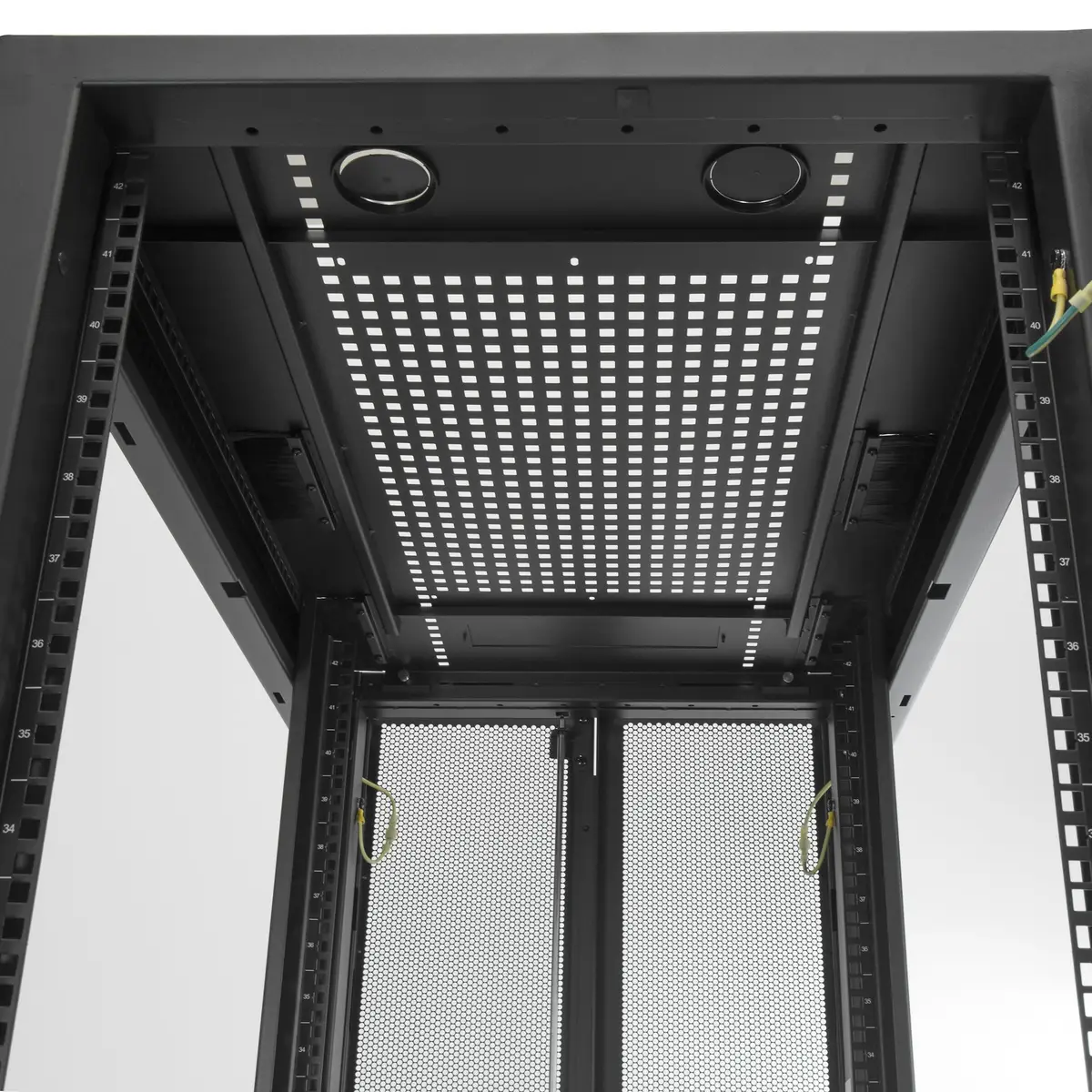 RK2537BKM Serverschrank 25HE 89cm tiefes Gehäuse Schwarz