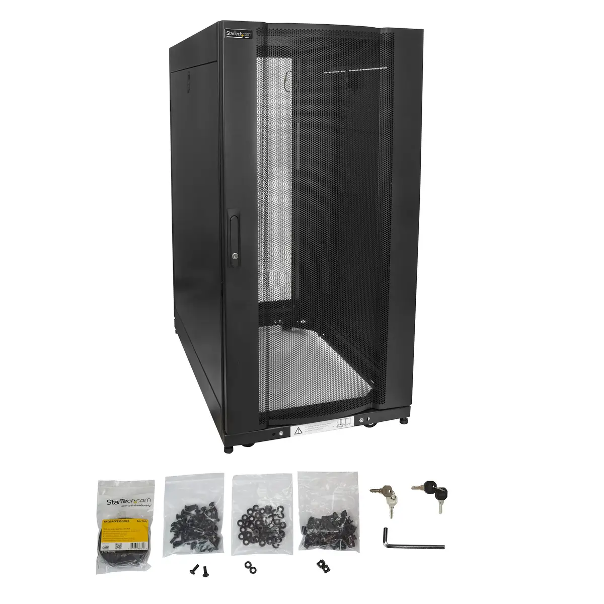 RK2537BKM Serverschrank 25HE 89cm tiefes Gehäuse Schwarz