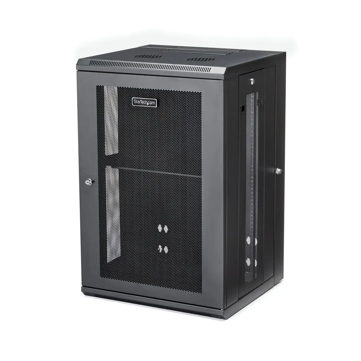 18U Wall Mount Network Switch Cabinet 4-Post Adjustable Depth
