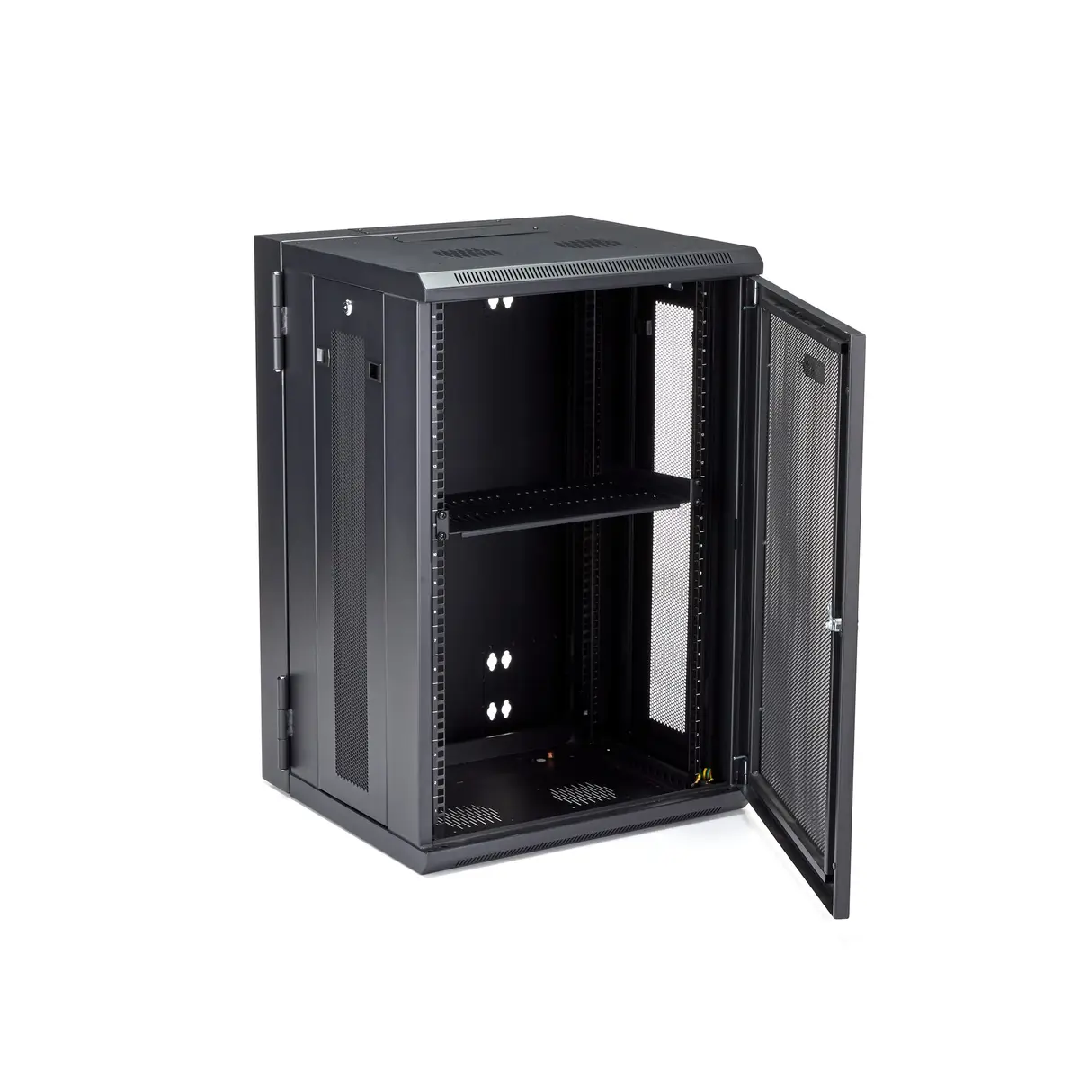 18U Wall Mount Network Switch Cabinet 4-Post Adjustable Depth