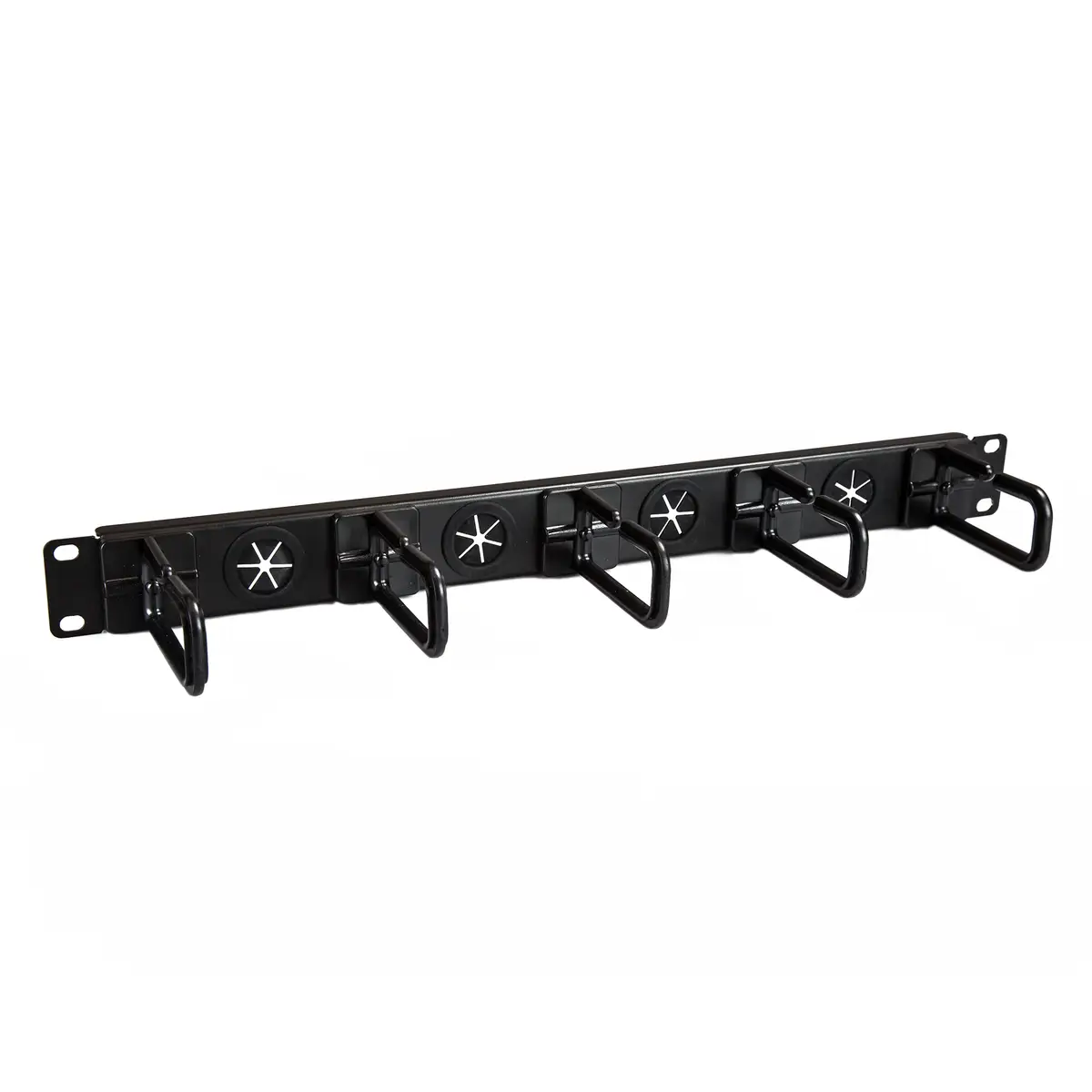 Kabelmanagement Panel für Server Rack D-Ringe Kabelführungssatz 1U 48.3 cm (19")