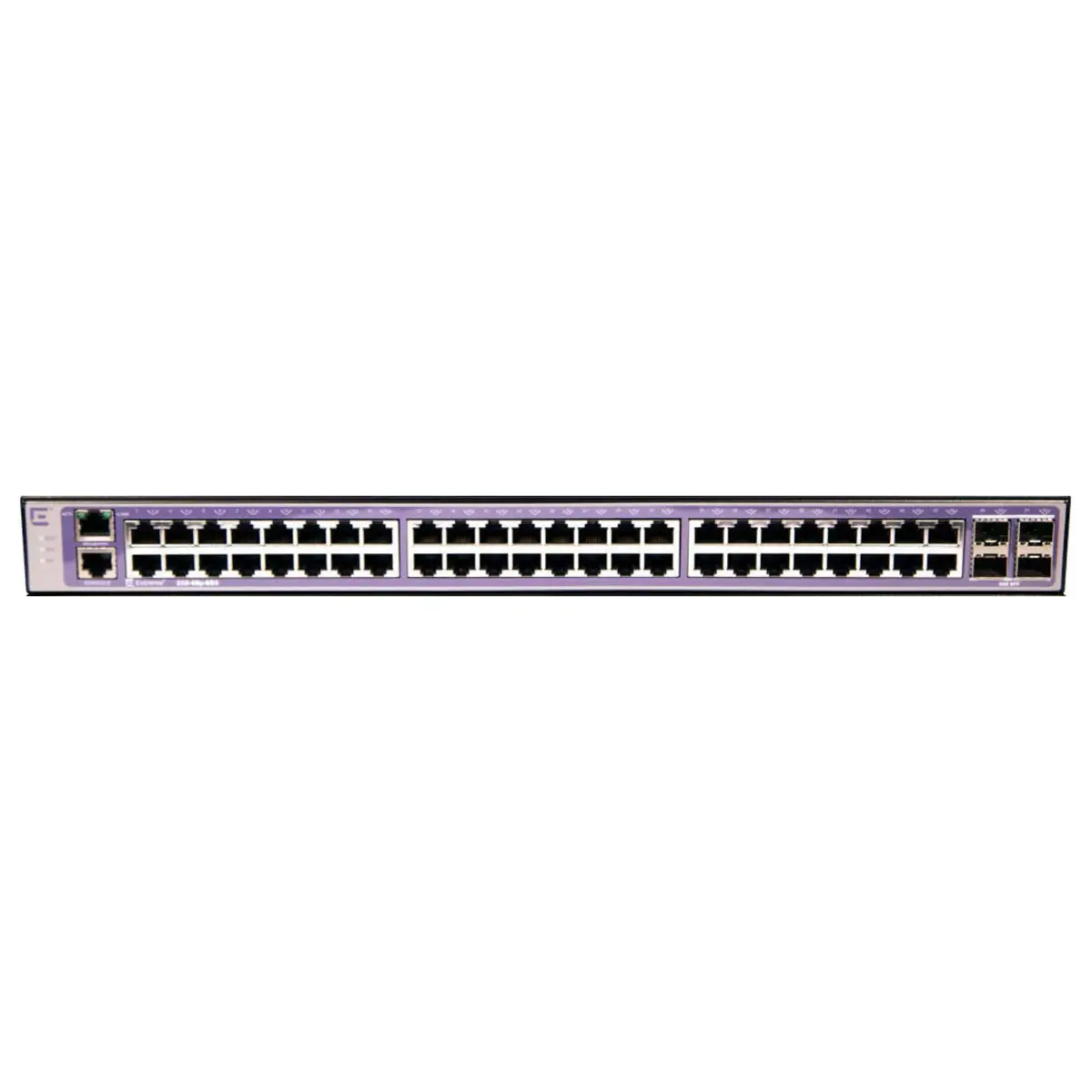 210-Series 48 port 10/100/1000BASE-T PoE+ 4 1GbE unpopulated SFP ports 1 Fixed AC PSU L2 Switching with Static Routes 1 country-specific power cord