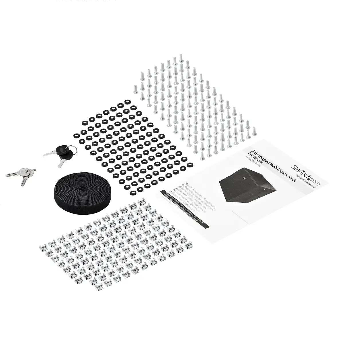 RK2620WALHM Serverschrank 26HE zur Wandmontage bis zu 40,6 cm tief Schwarz
