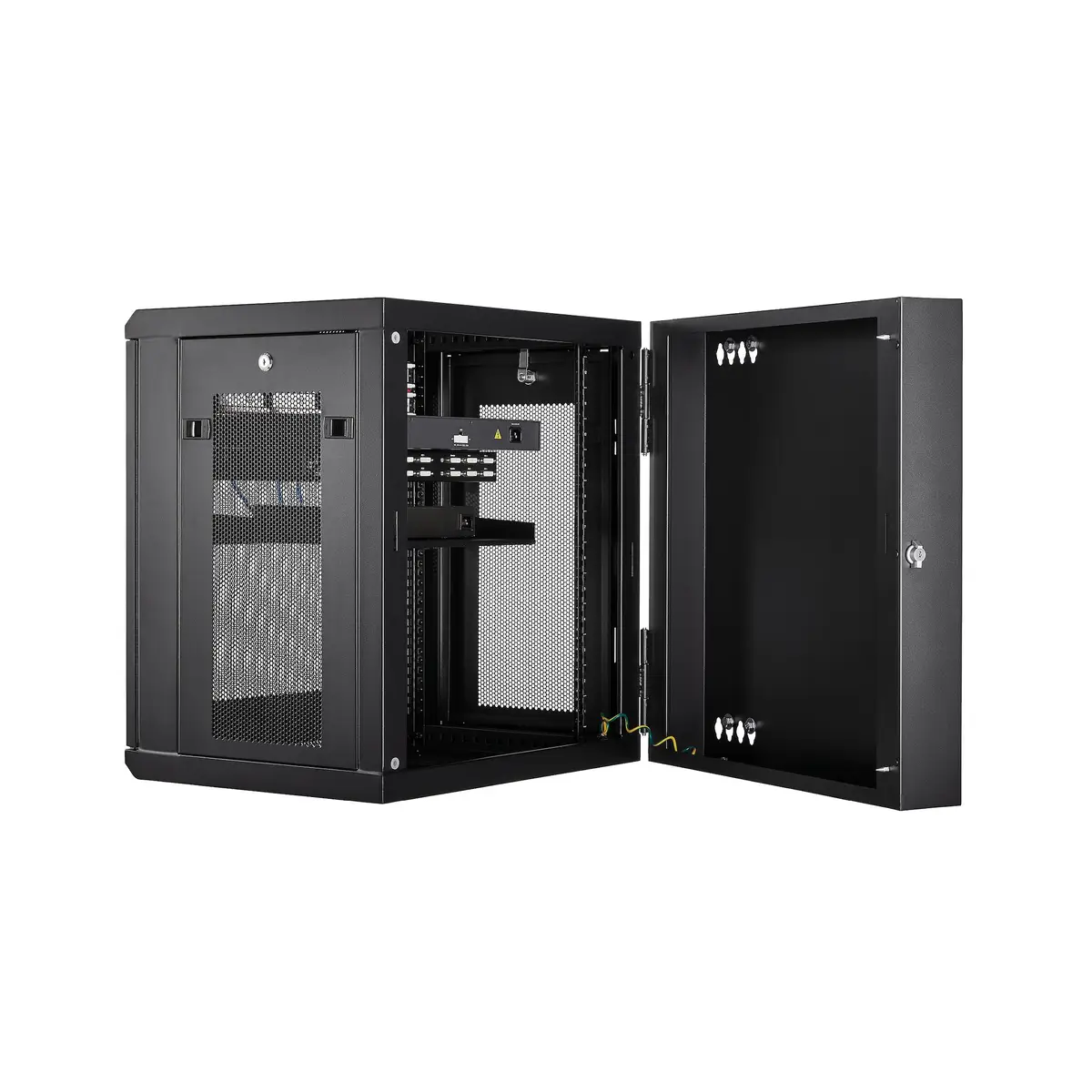 12HE wandmontage Server Rack bis zu 43cm tief Mit Scharnier