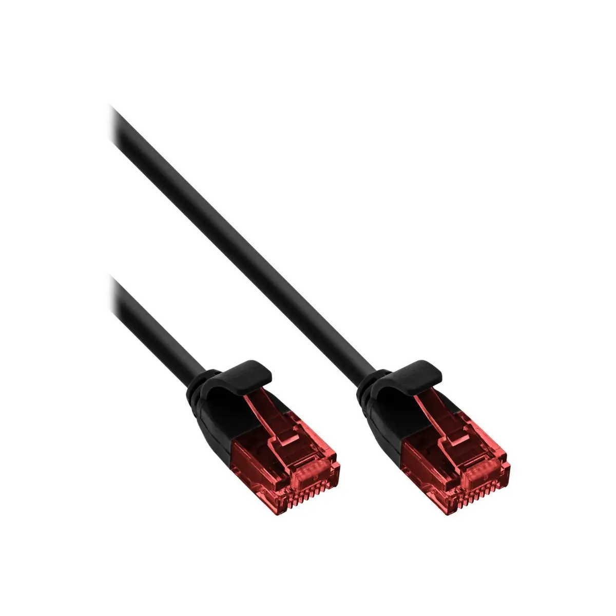 Slim Patchkabel, U/UTP, Cat.6, schwarz, 3m
