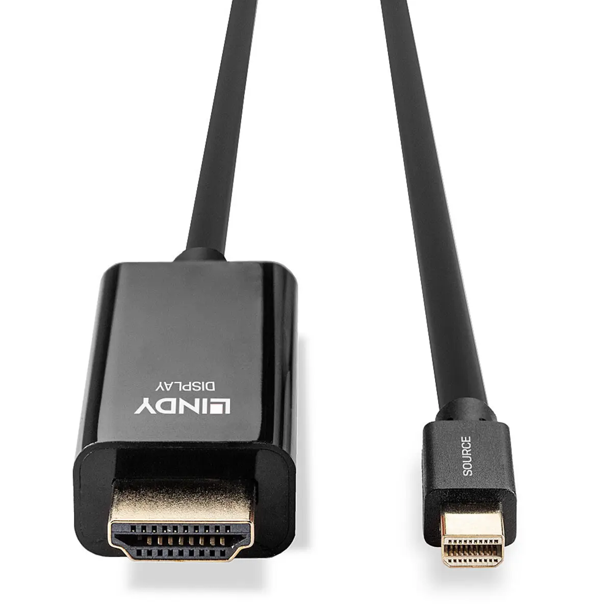 DisplayPort Anschlusskabel HDMI/MiniDisplayPort Stecker/Stecker Schwarz 2m