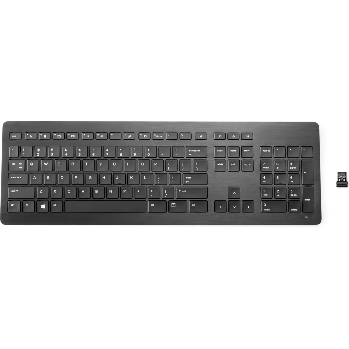 Wireless Premium Keyboard USB schwarz Layout Deutsch