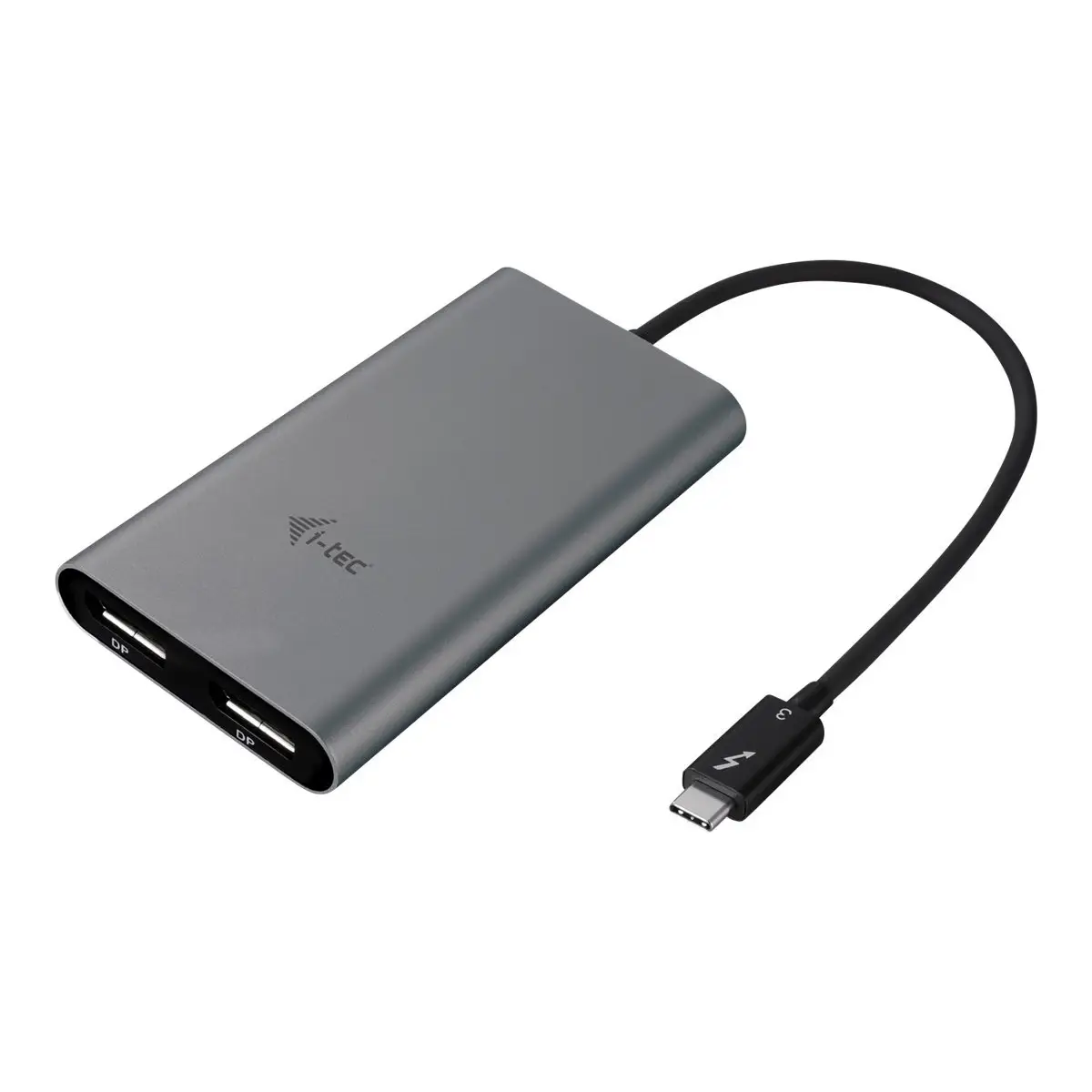 i-tec Thunderbolt 3 auf Dual Display Port Video Adapter Schwarz