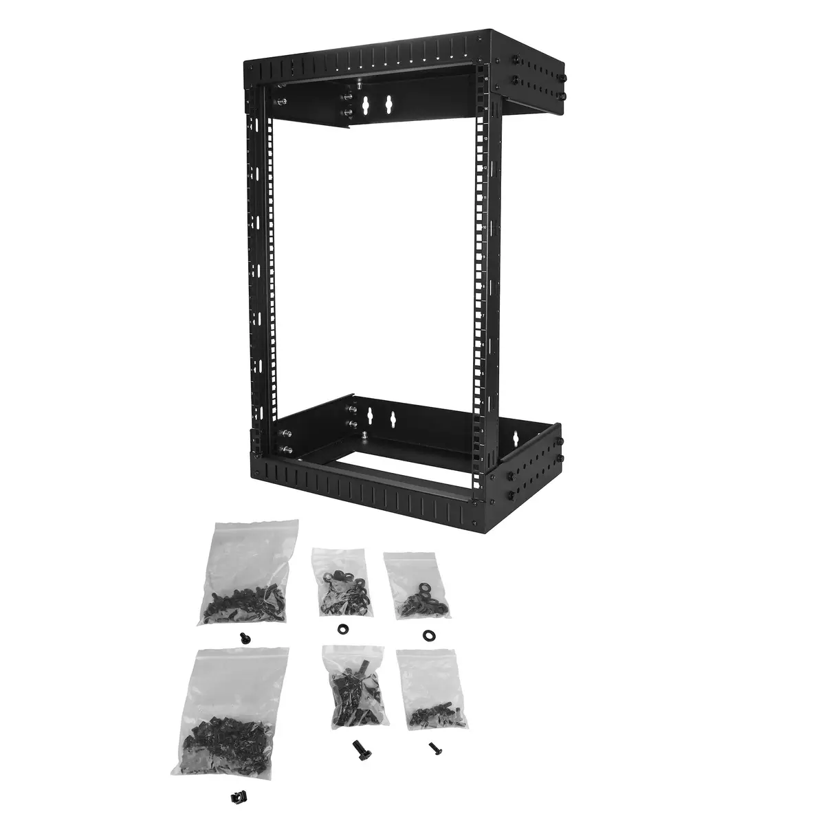 15U Open Frame Wall Mount Network Rack