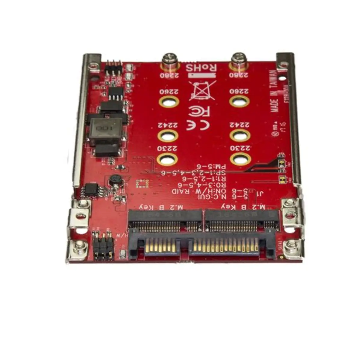 Dual-Slot M.2/SATA Adapter für 2,5" RAID