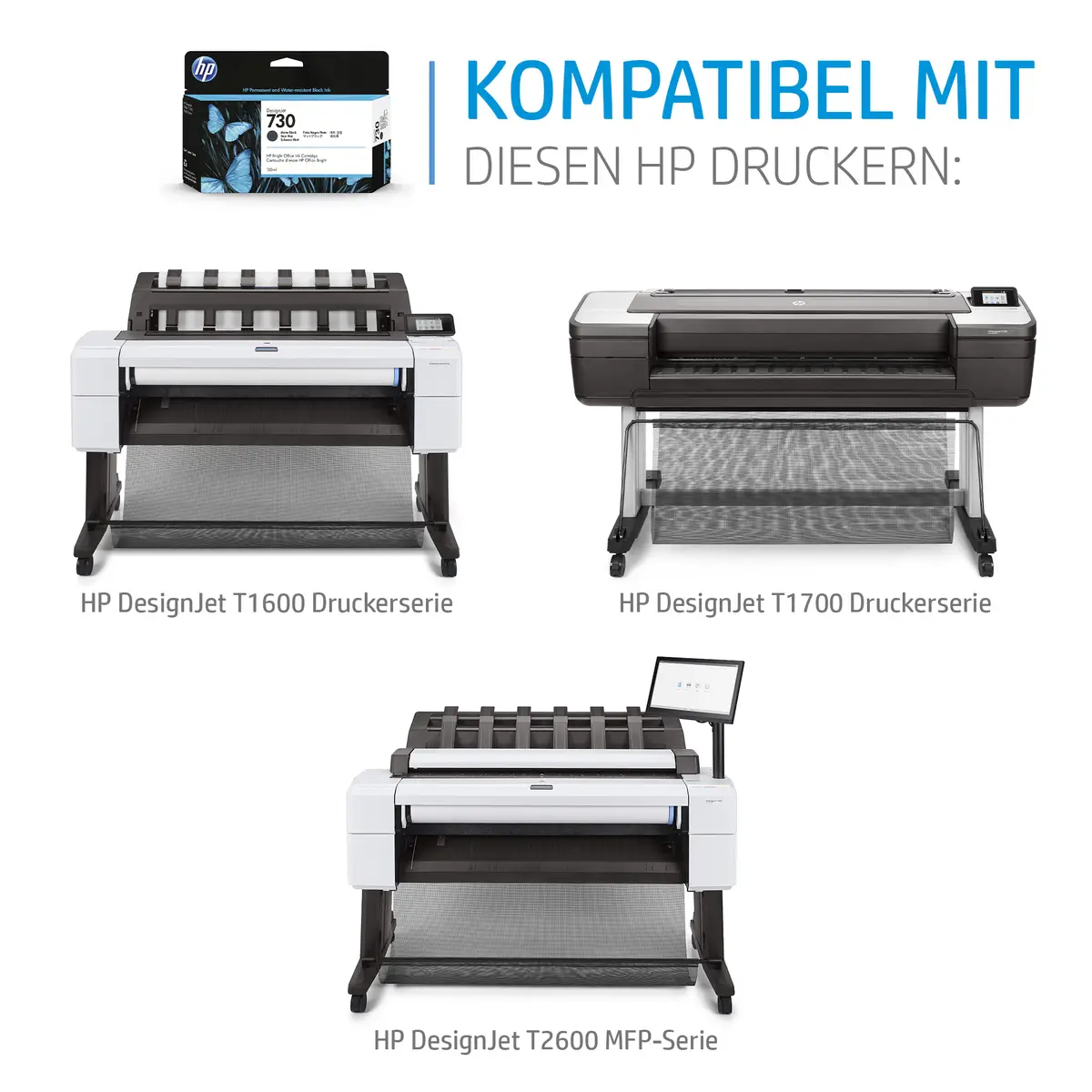 730 DesignJet Tintenpatrone Cyan 130 ml