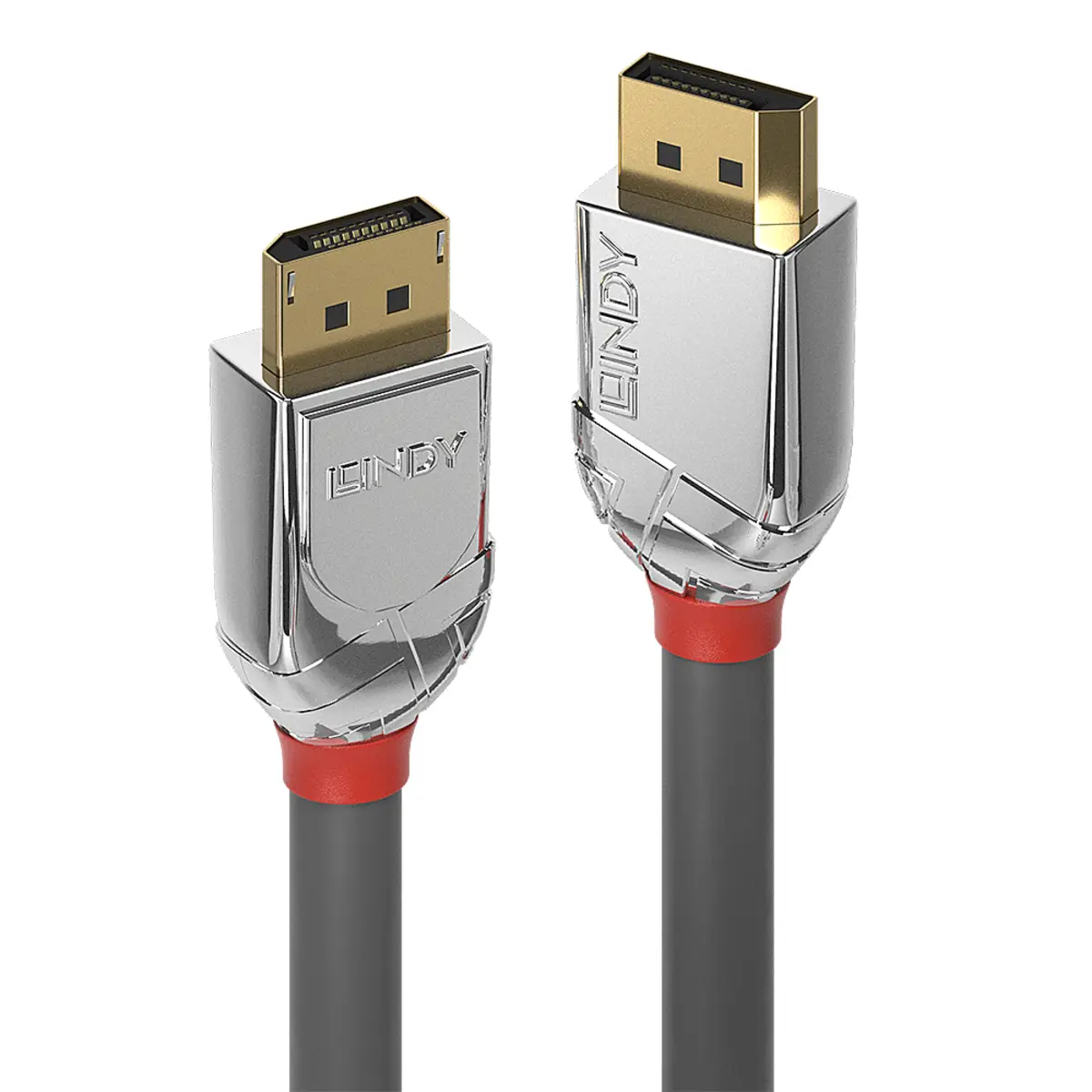 Cromo Line DisplayPort Anschlusskabel Stecker/Stecker Grau 3 m