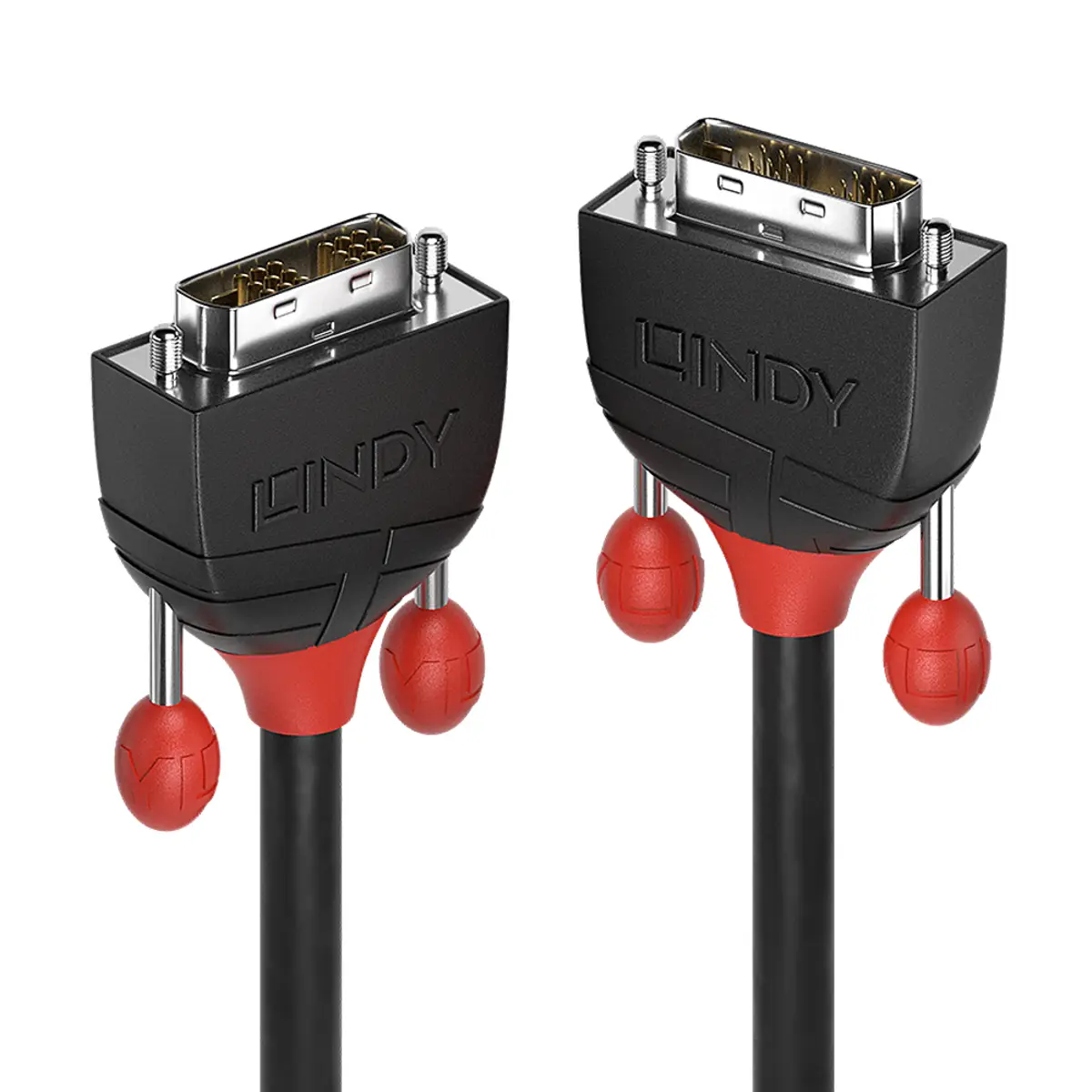 Black Line DVI-D Anschlusskabel Stecker/Stecker Schwarz 2 m