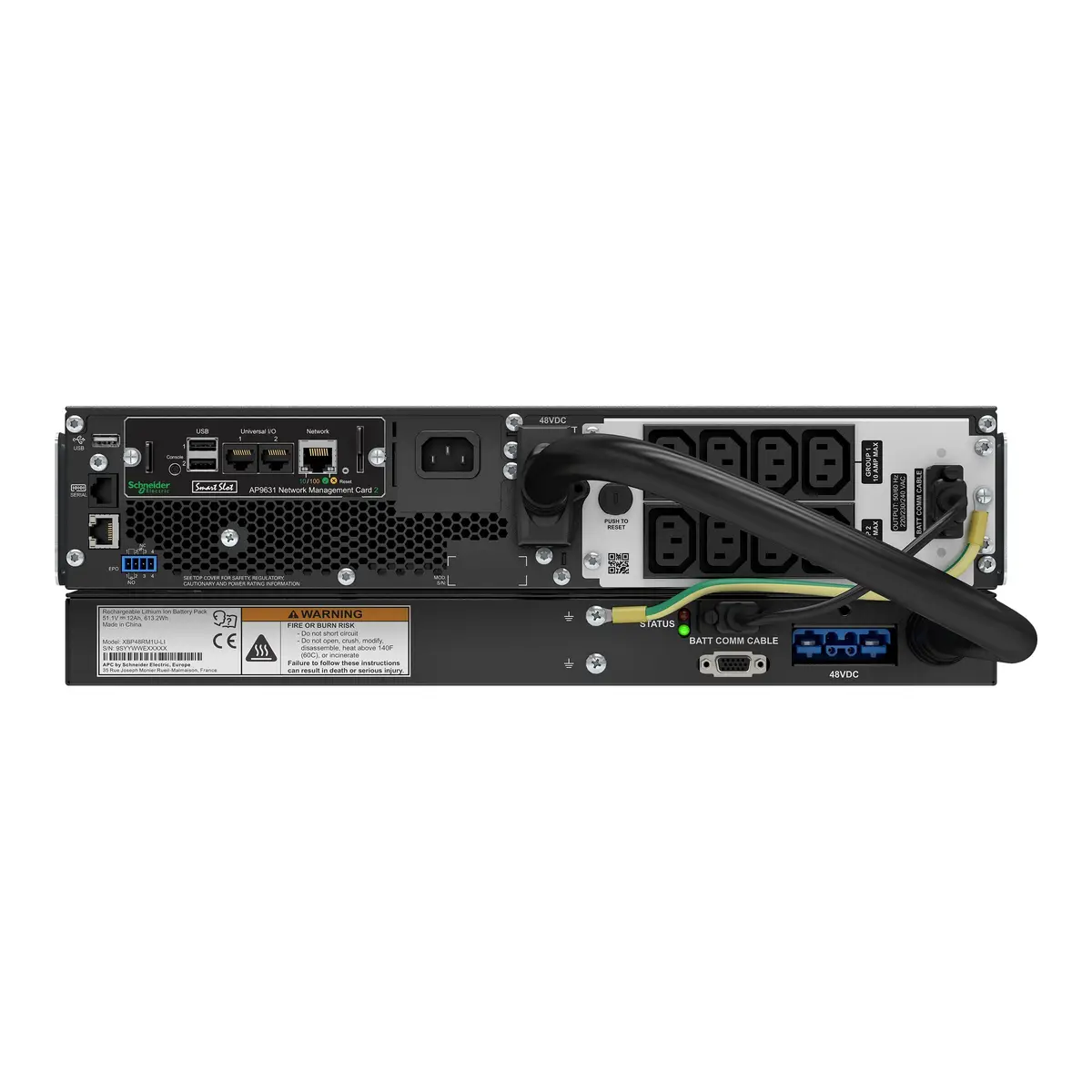 Smart-UPS On-Line Li-Ion 1500VA Rack/Tower 230V mit Network Management Karte & Batterie Paket