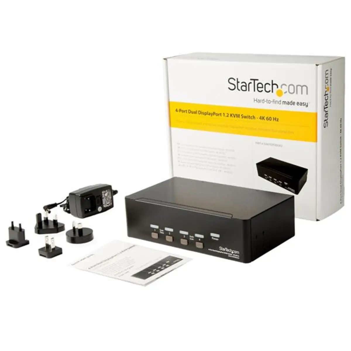 4 Port Dual DisplayPort KVM Switch